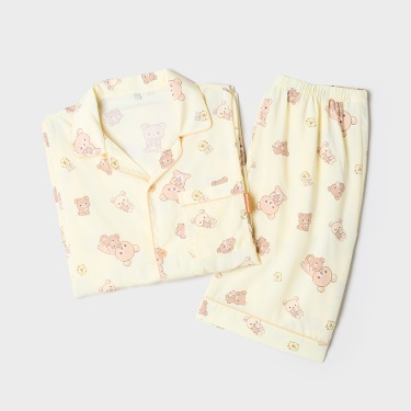 [Rilakkuma 鬆弛熊 x SPAO] 2026 短袖睡衣 (3款)