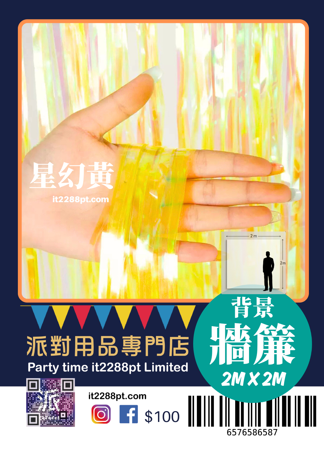 生日背景牆簾 流蘇幕簾 派對背景裝飾 Birthday Background Curtain