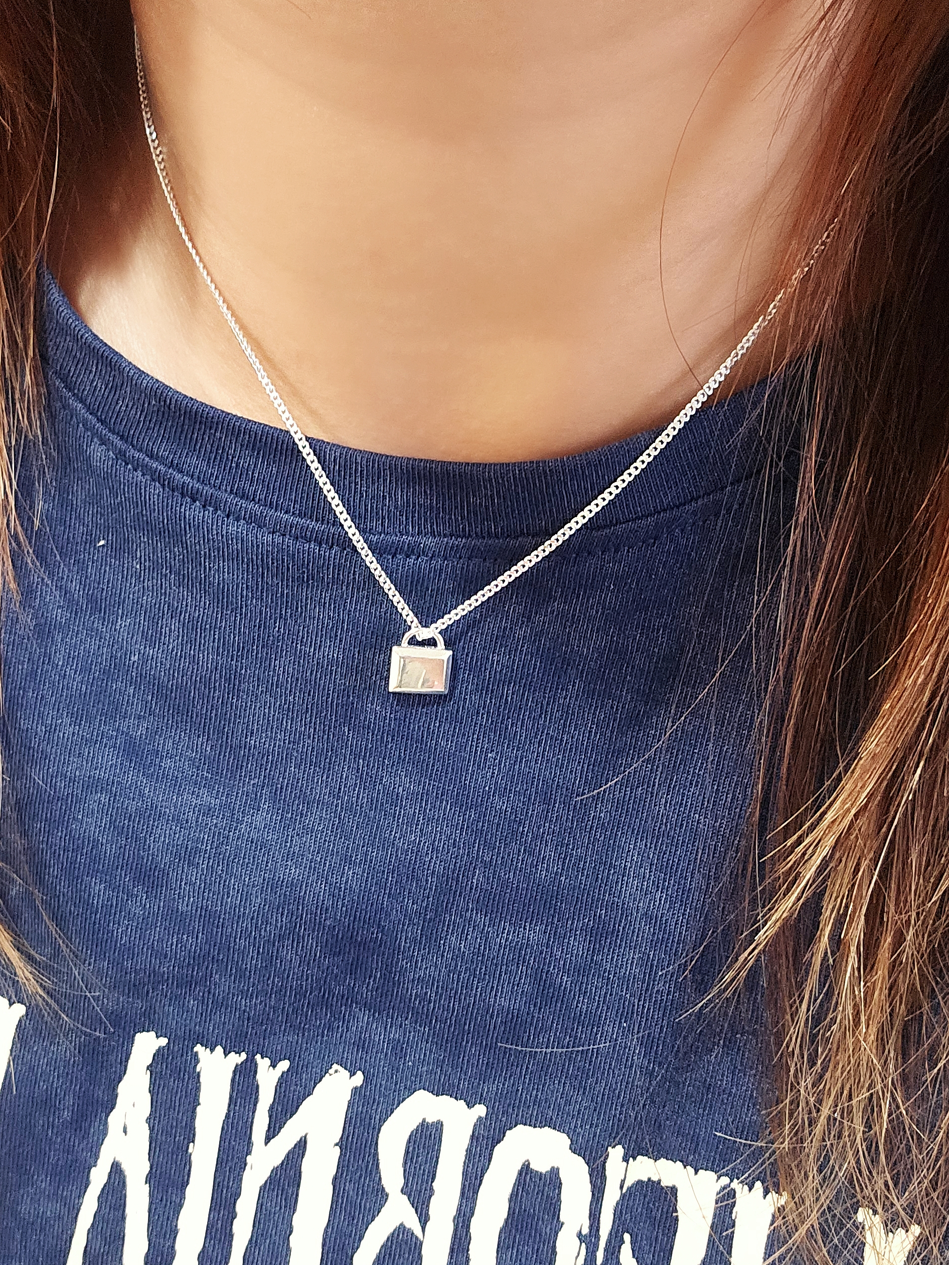 S925 -EN0124 Eternal Lock Necklaces
