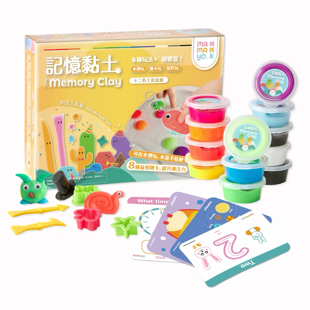Mamayo記憶黏土12色工具組