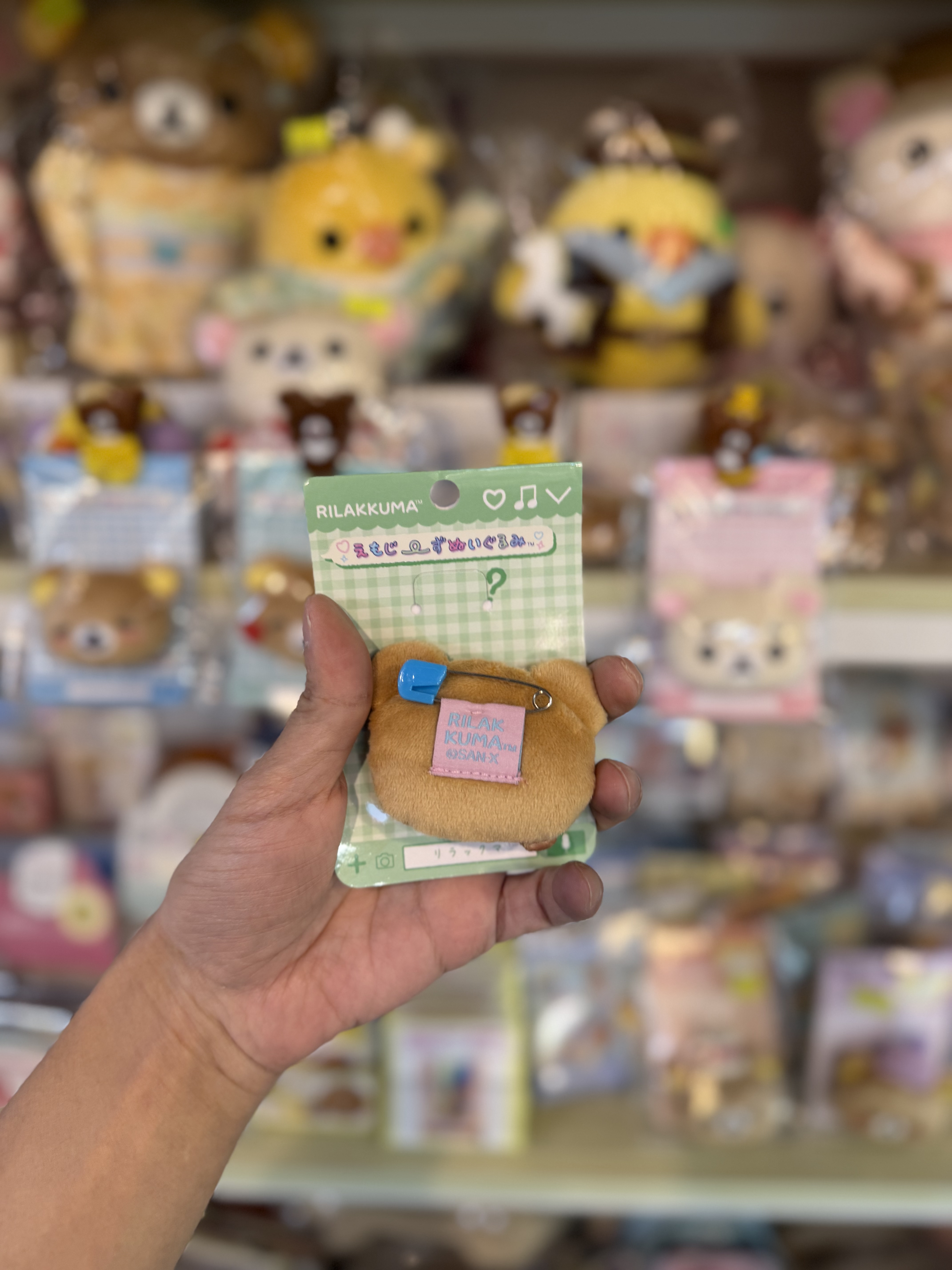 《現貨》全新rilakkuma表情扣針