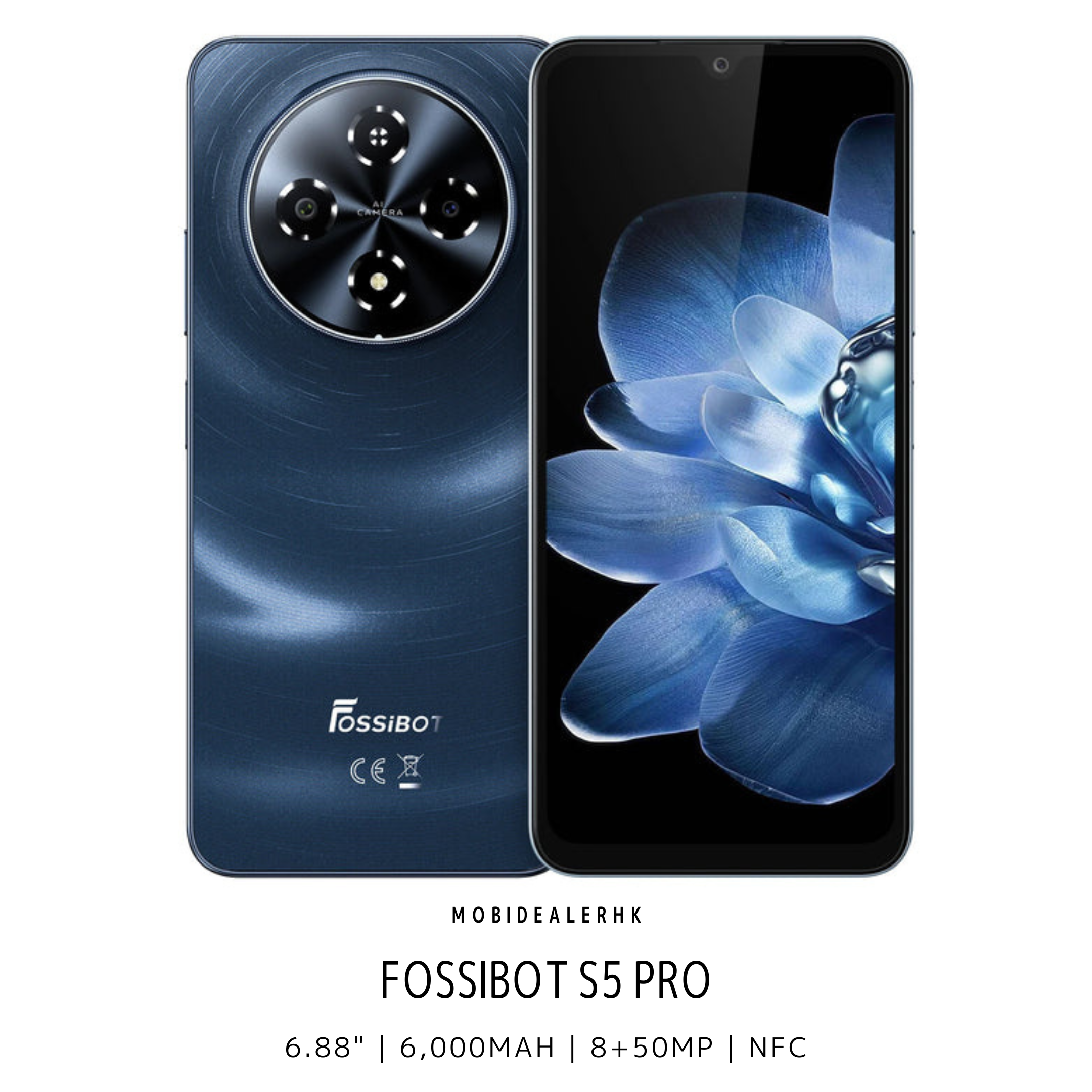 Fossibot S5 Pro | 智能手機 | 6.88" | 6,000mAh | 8+50MP | NFC