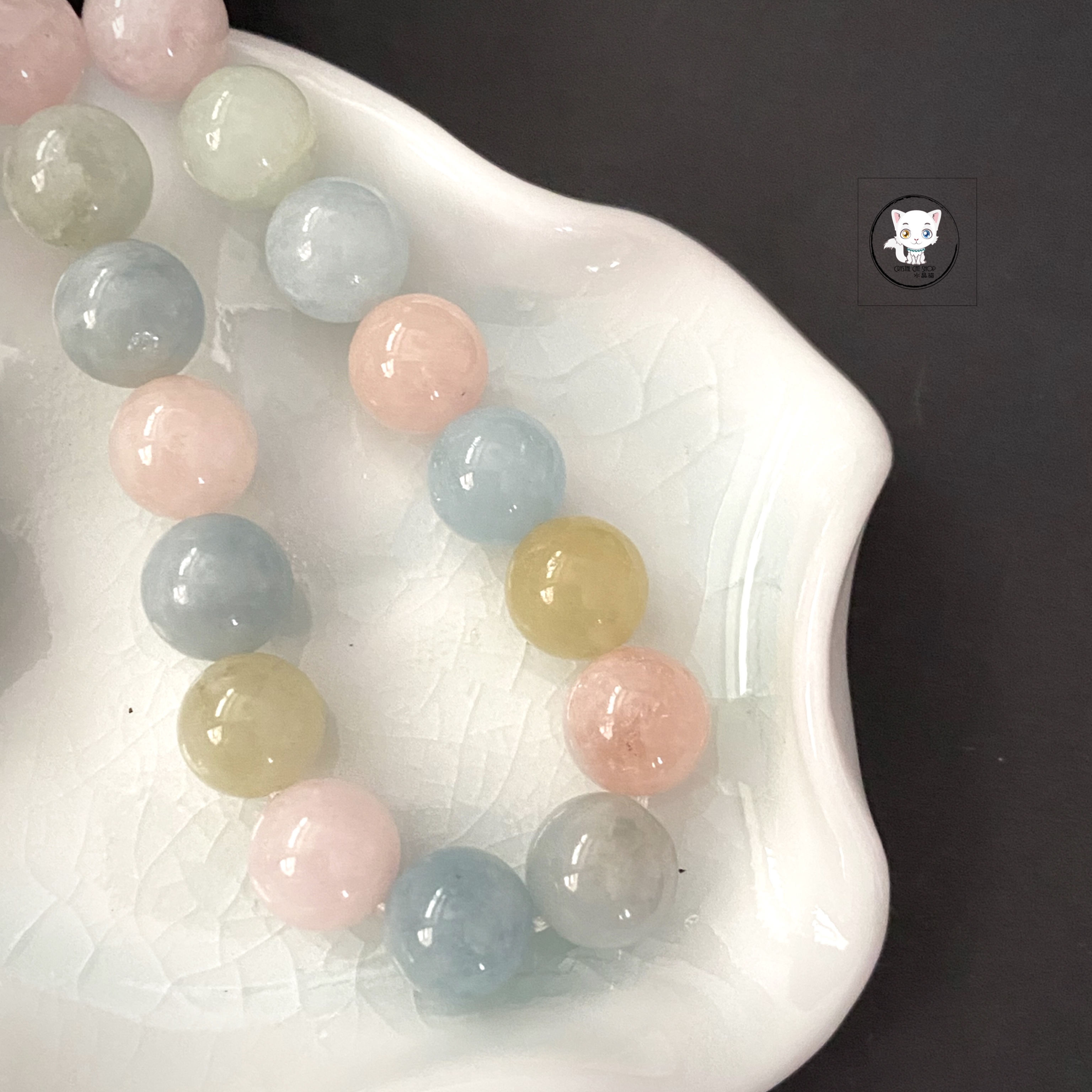 天然摩根石手鏈 9.8mm