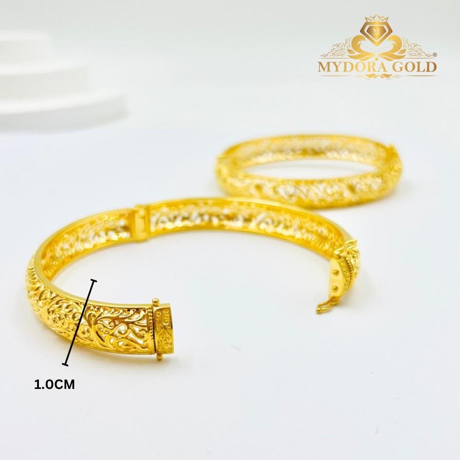 MYDORA Gelang Pahat Jawa l EMAS 916/22K