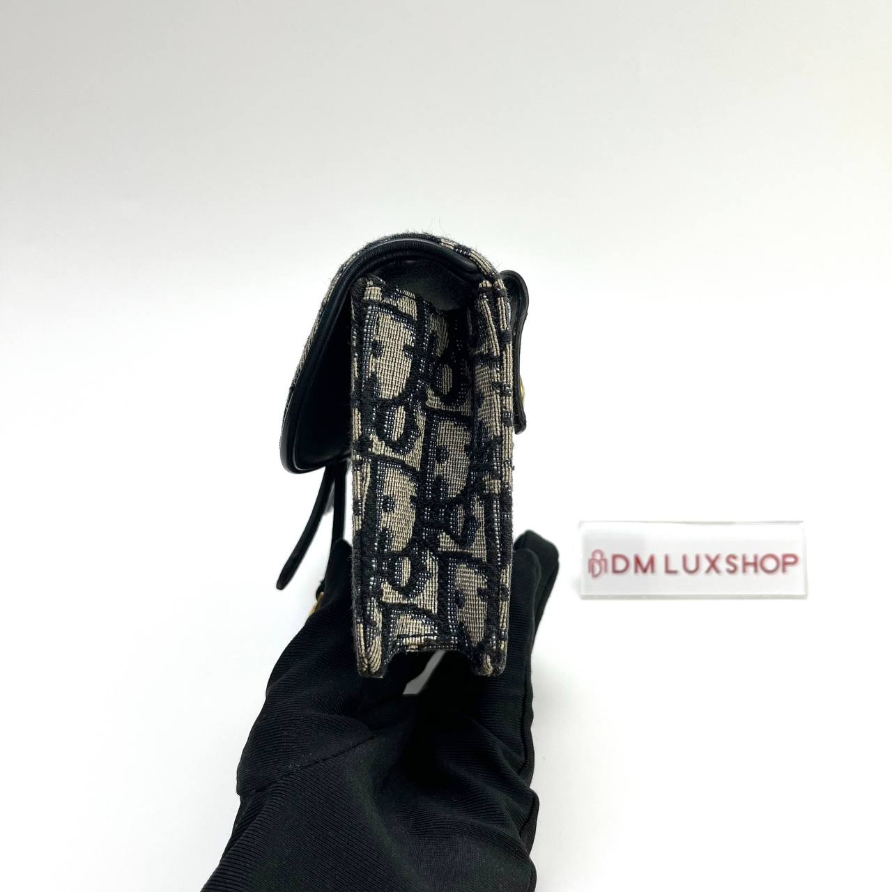 Dior Oblique Saddle Clutch Belt GHW