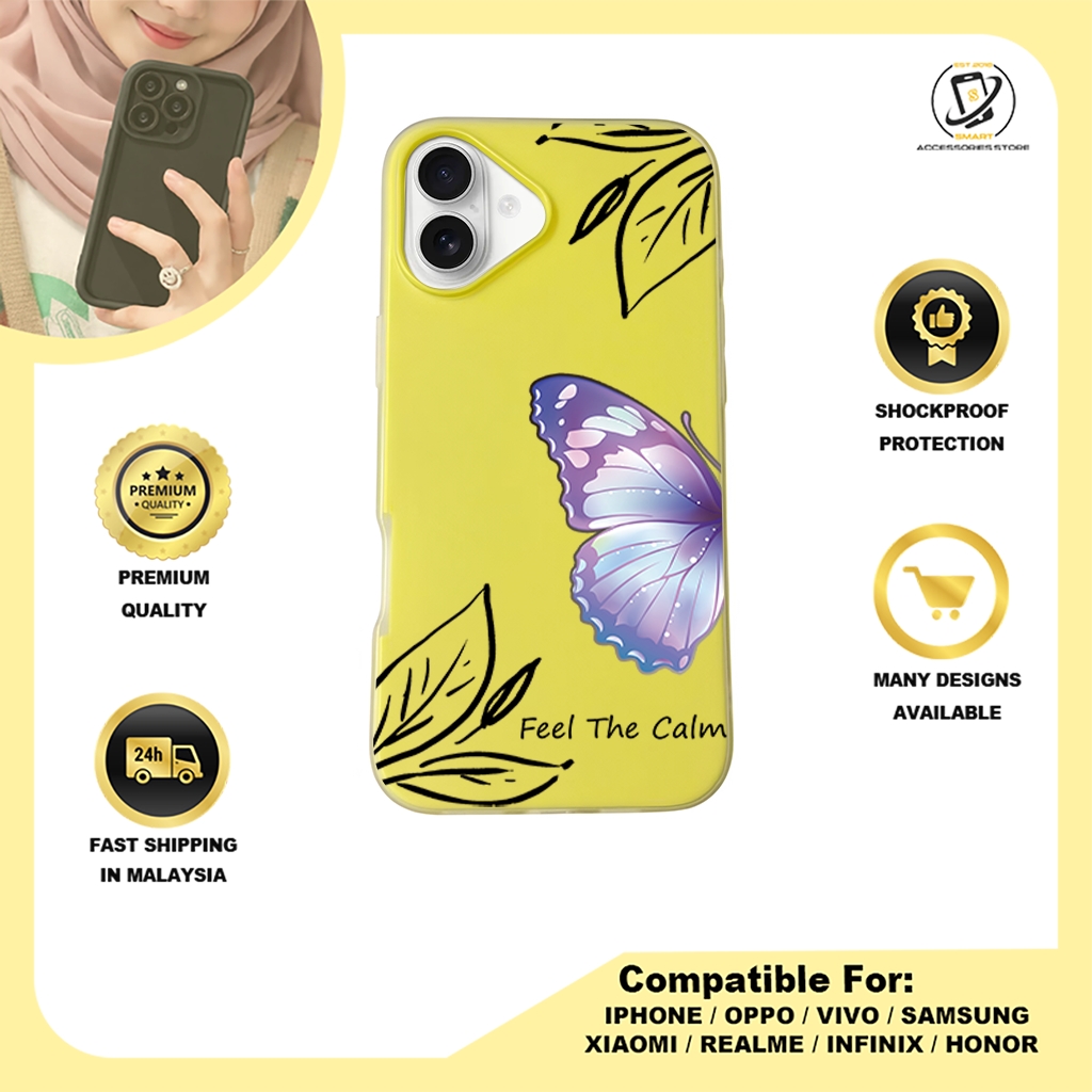 JELLY CASE PHONE FOR IPHONE - DESIGN BUTTERFLY H