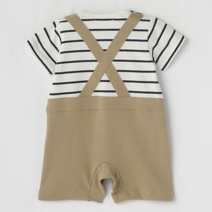 🇯🇵限量預訂 日本直送🇯🇵Polo Baby三色小馬刺繡條紋吊帶短袖連身服