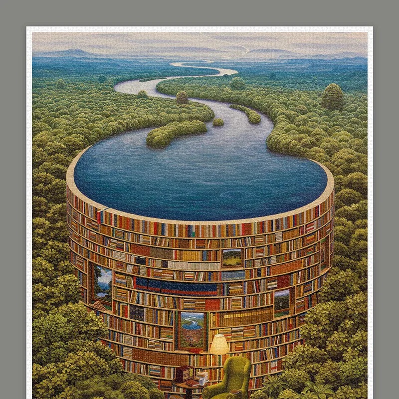 📦訂購 台灣代購 特裝限定Jacek Yerka 藏書閣 8000片 拼圖