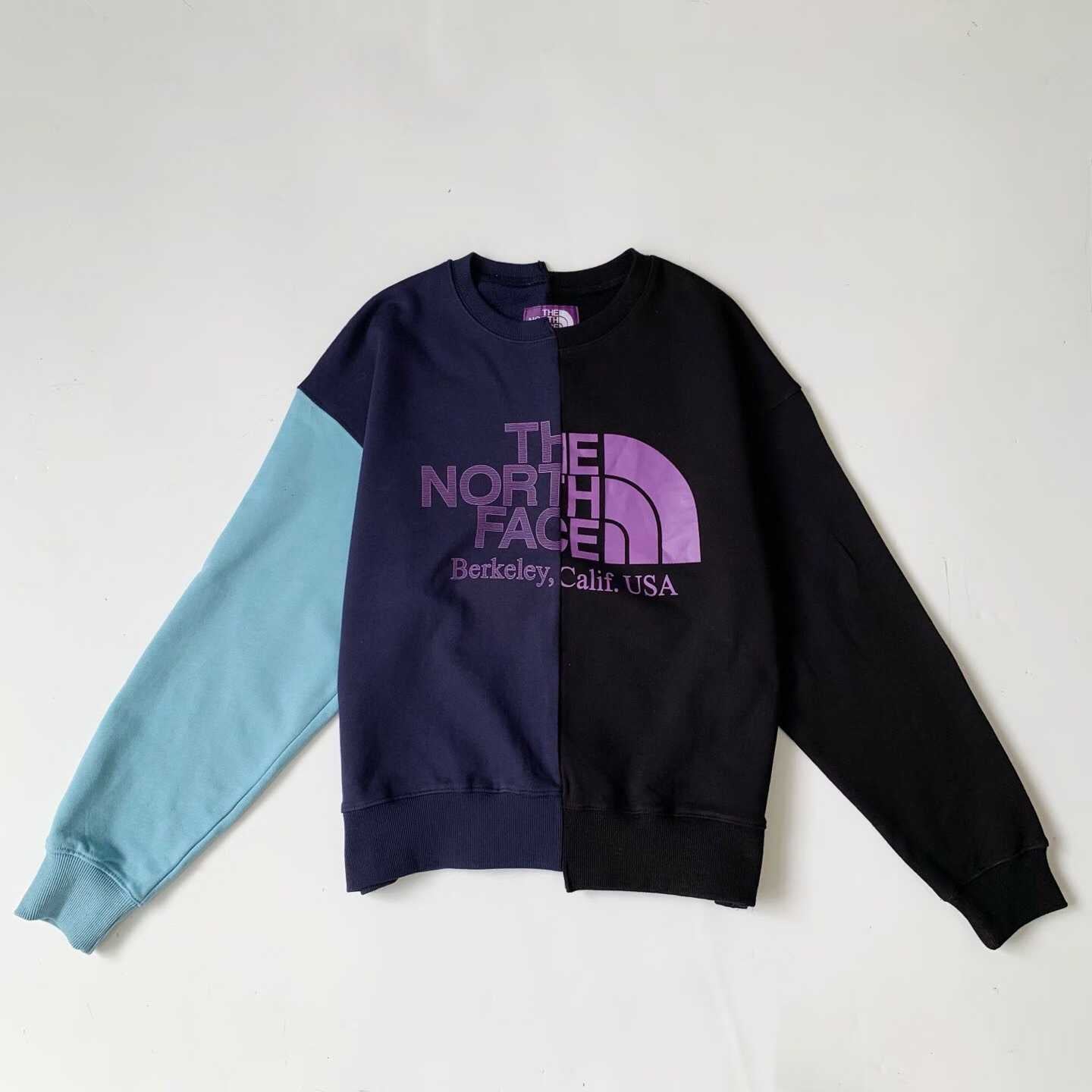 預訂 TNF Purple Label x Beams不對稱撞色拼衛衣 [貨號26A876]