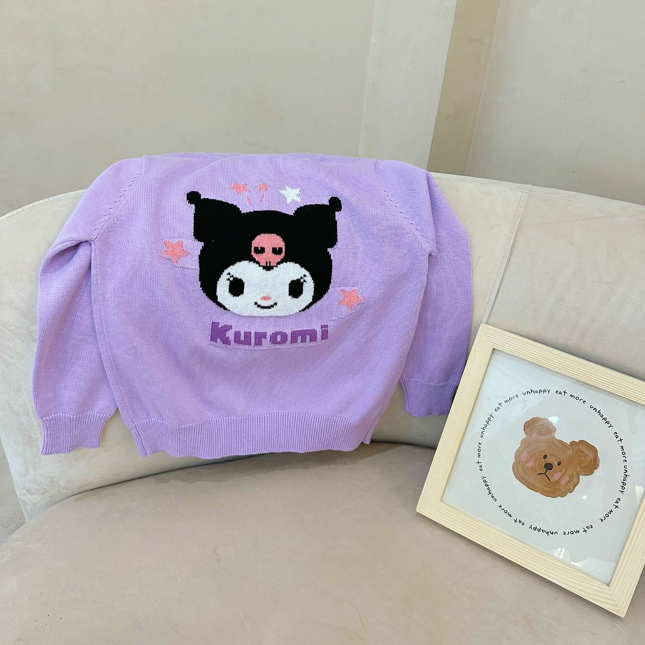 Sanrio 卡通刺繡針織冷衫 -1件 - 1