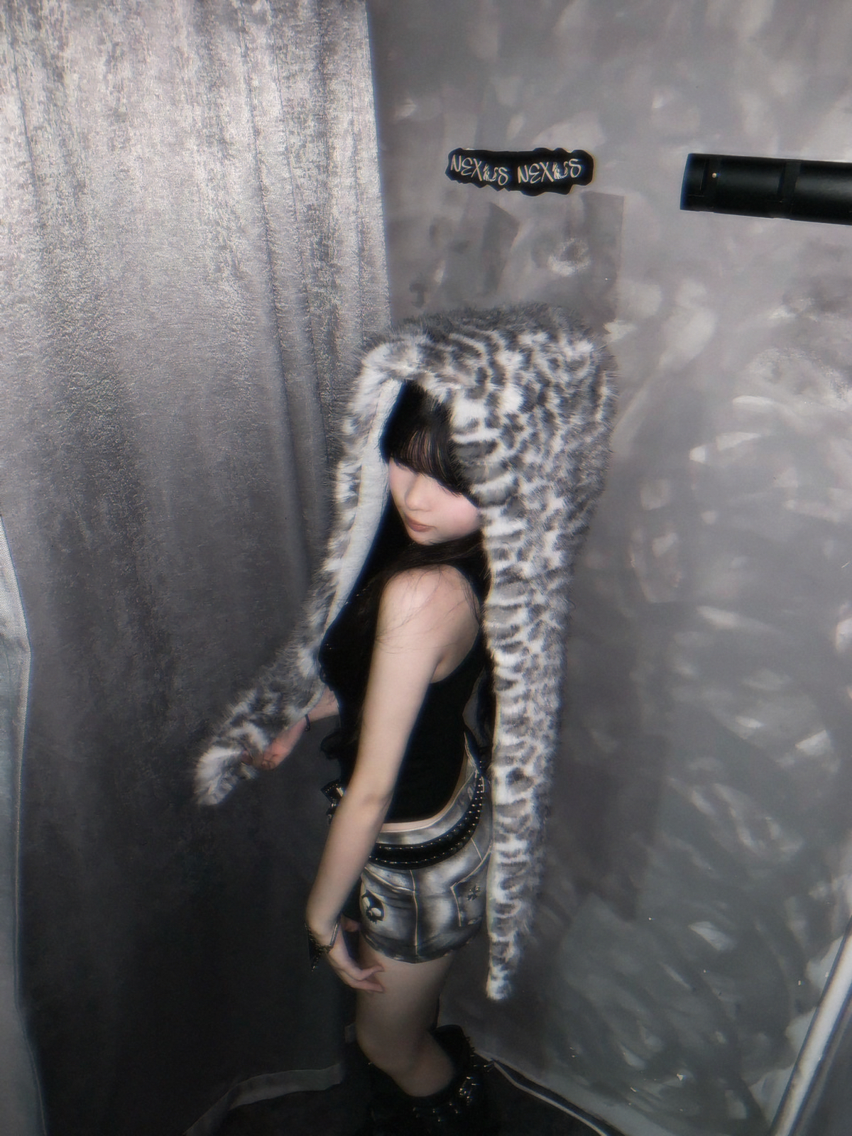 Denim Short Skull Grunge Punk