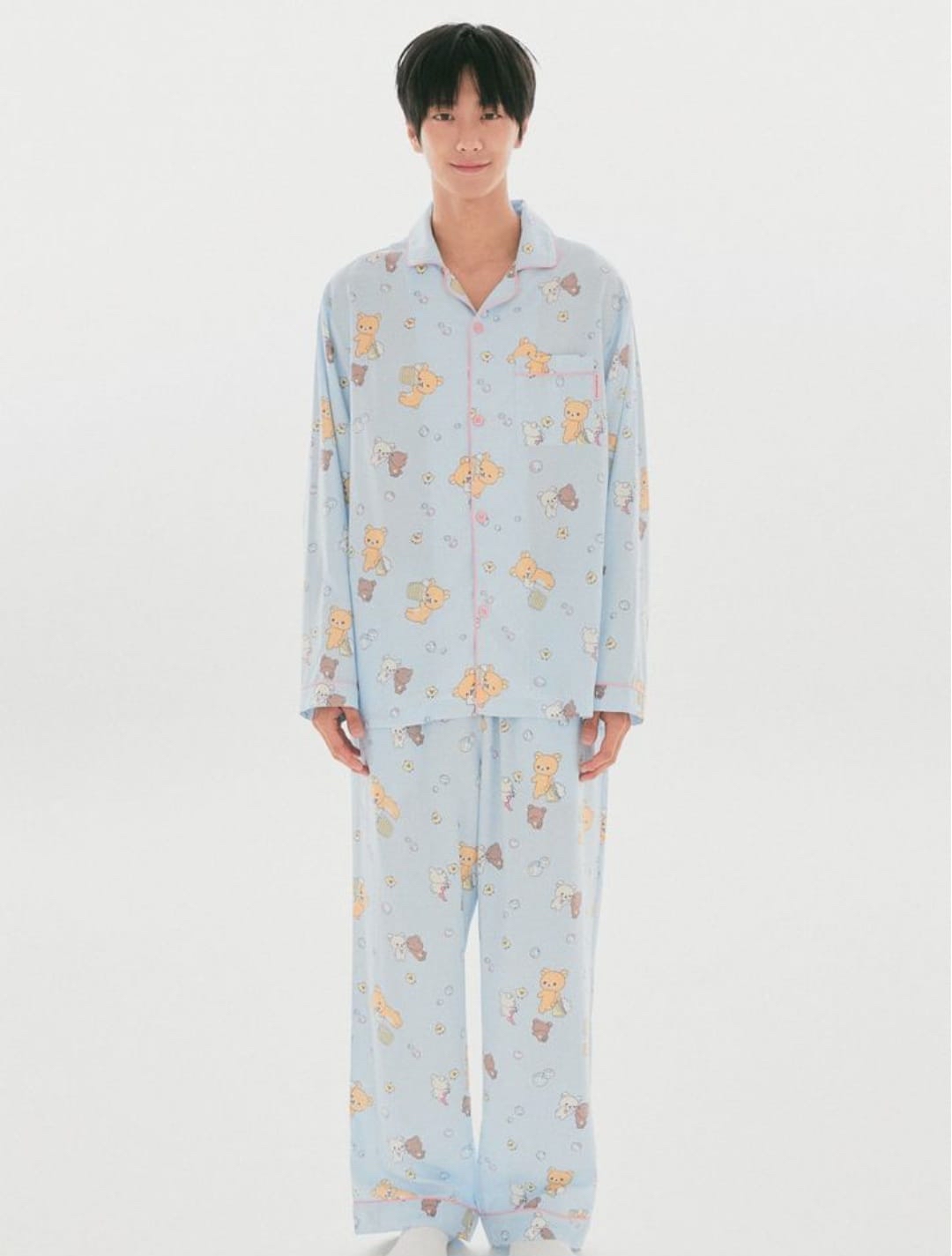 《預訂貨品》全新韓國spao 限定 Rilakkuma長袖睡衣套裝