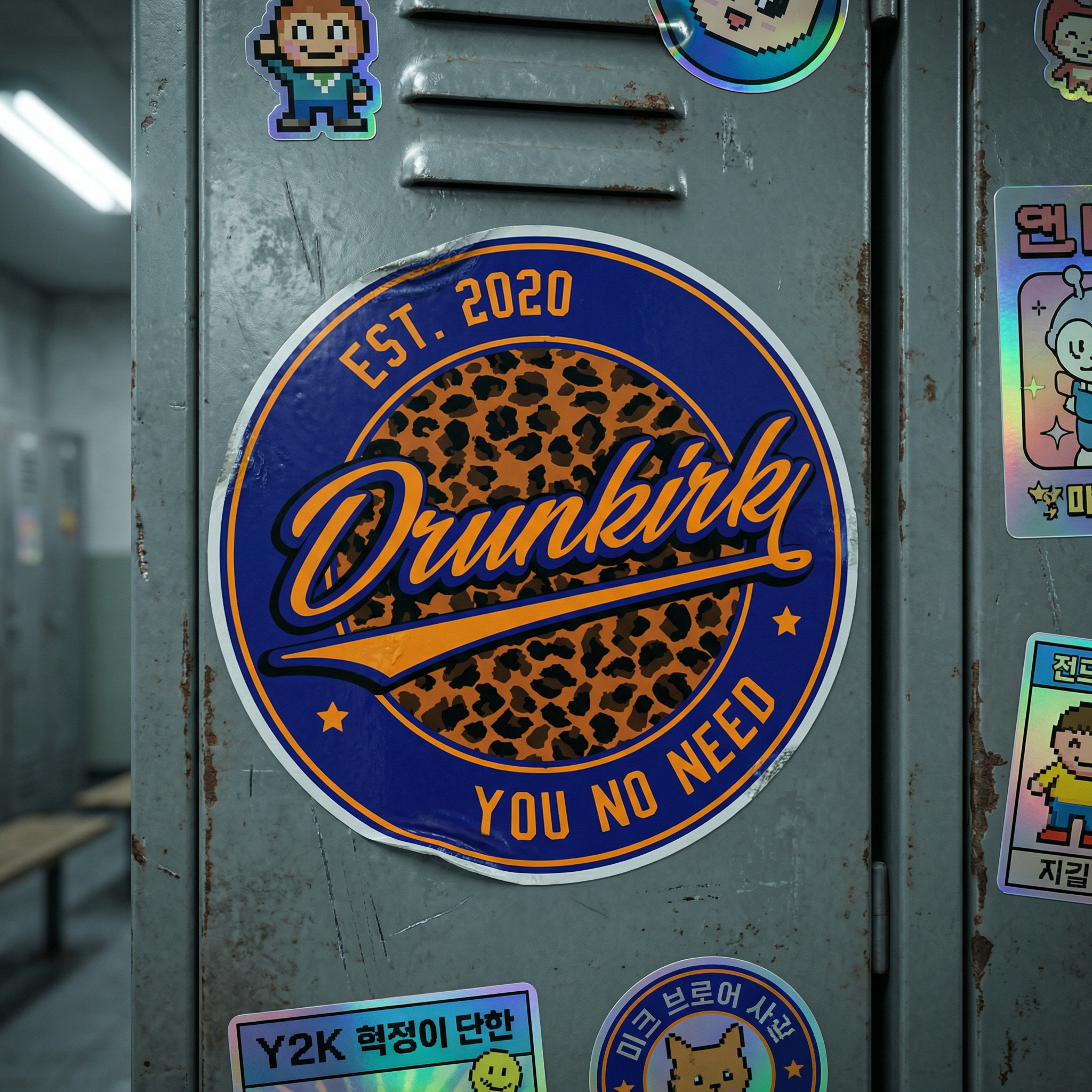 YOU NO NEED圓形貼紙