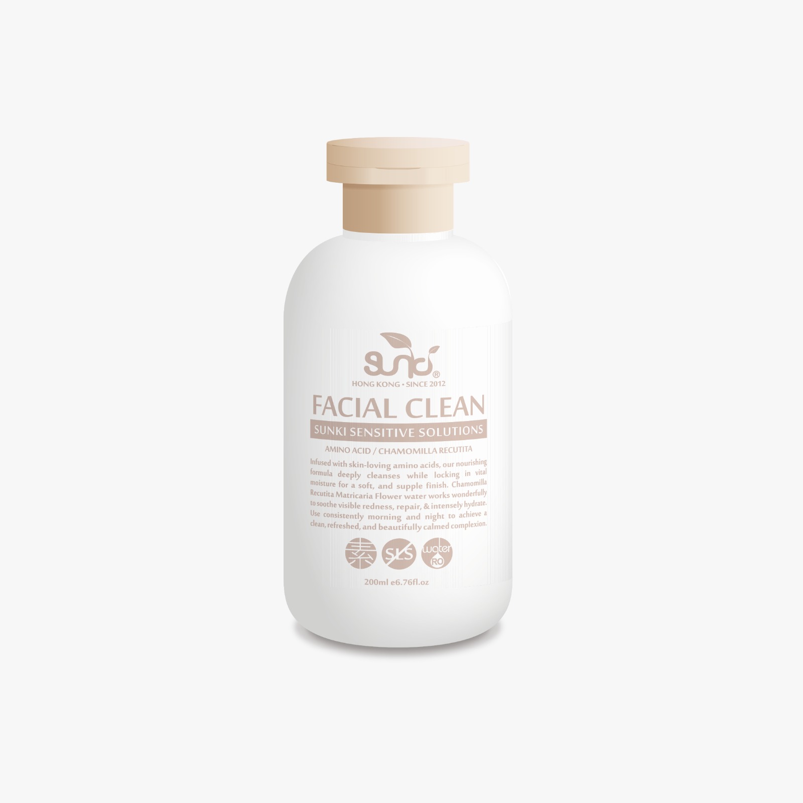 生肌胺基酸水潤潔面乳 / Sunki Sensitive Solutions : FACIAL CLEAN 200mL