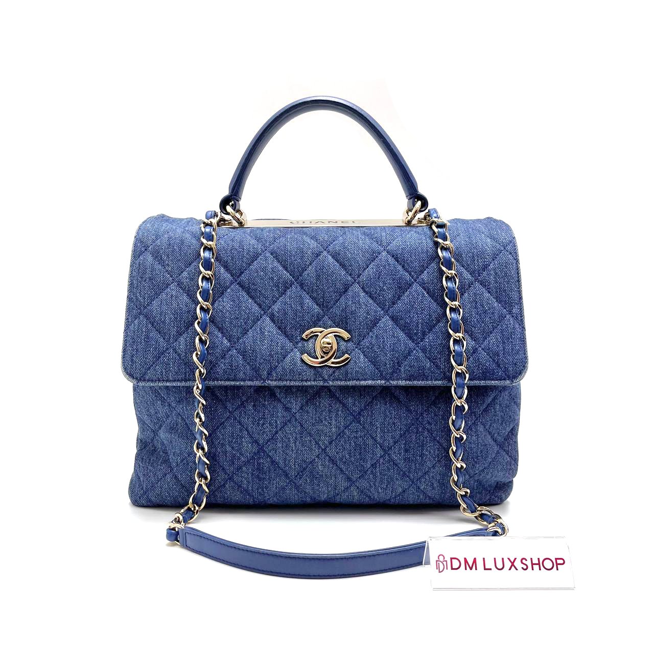Chanel Trendy CC Top Handle Denim GHW (Serial 23)