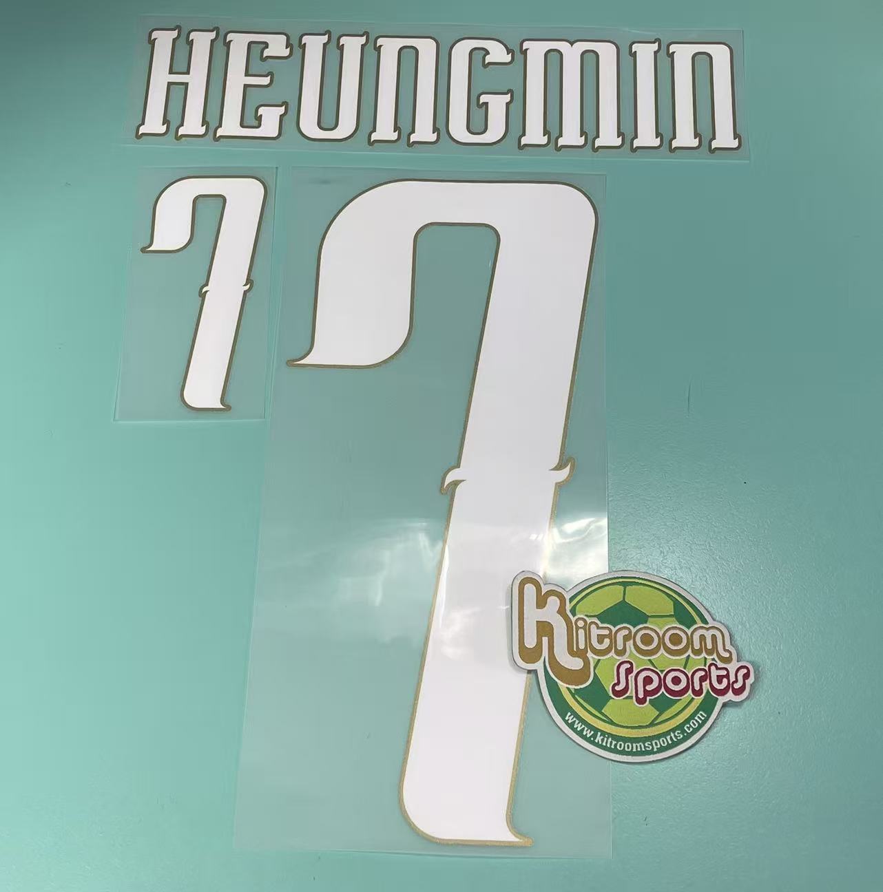 2026 World Cup Korea Home Nameset #7 HEUNGMIN