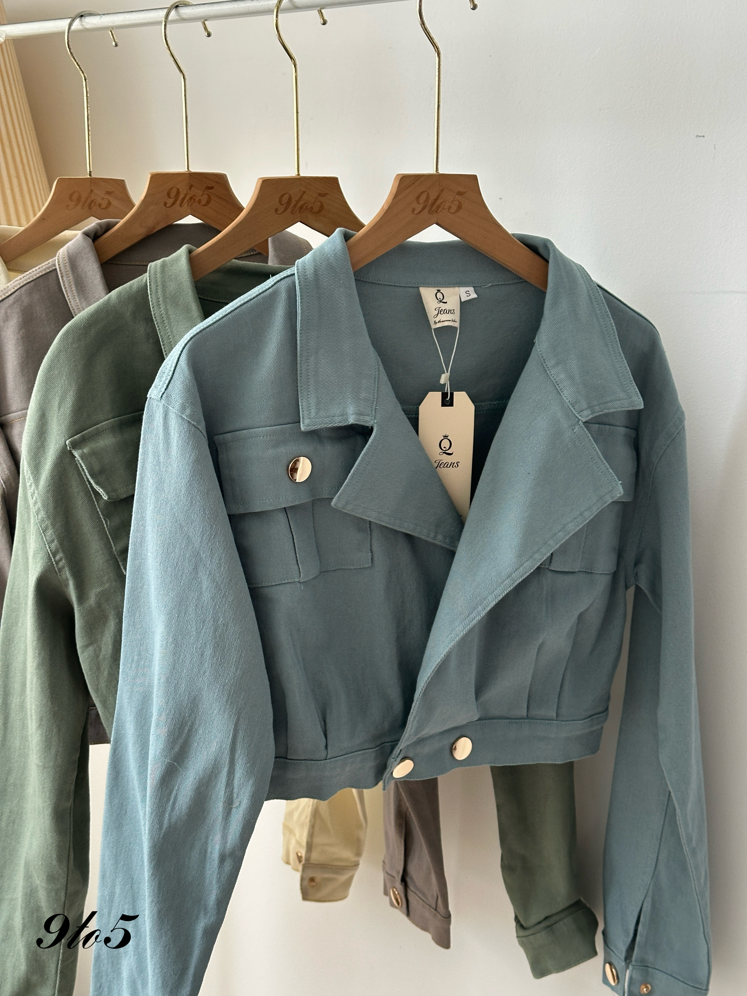 T3968 Long Sleeve Denim Jacket - 4 Colors