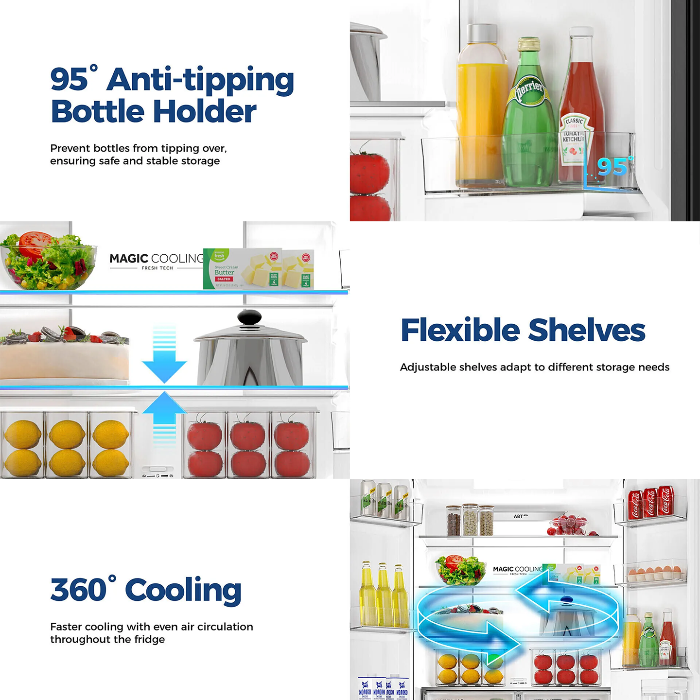 Haier 618L Multi-Door Inverter Glass Fridge Gold (HRF-IM618AG)