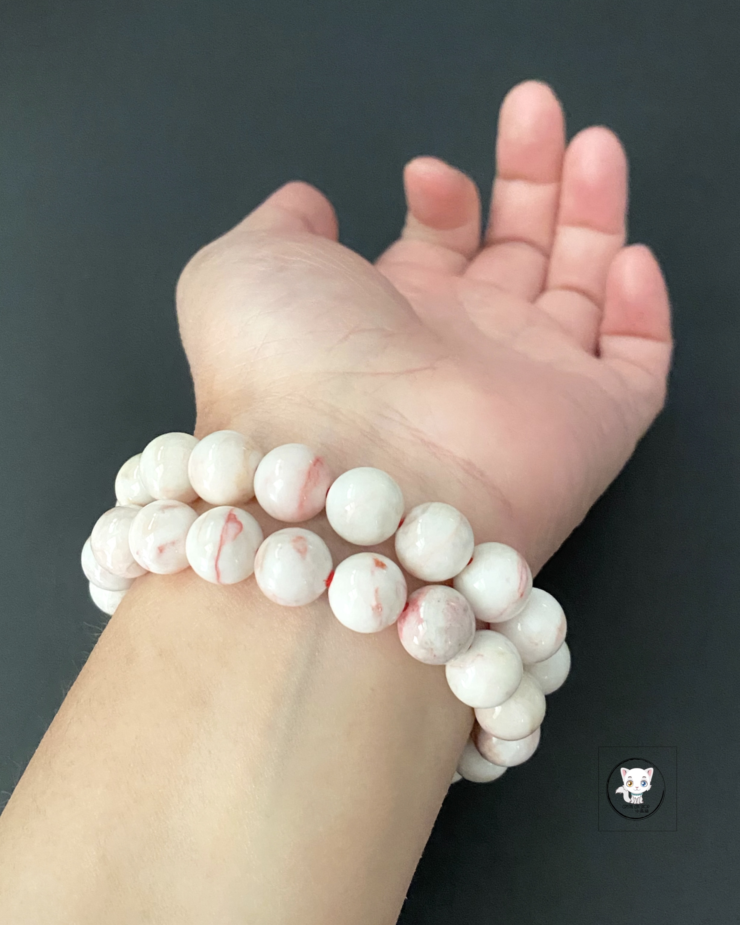 原礦天然硃砂手鏈 10.5mm