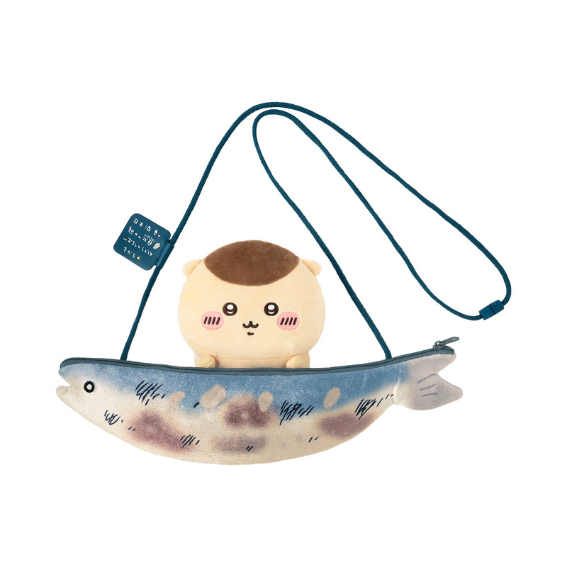 【D賞】 日版 Chiikawa栗子饅頭一番賞 - 烤秋刀魚的毛公仔口袋