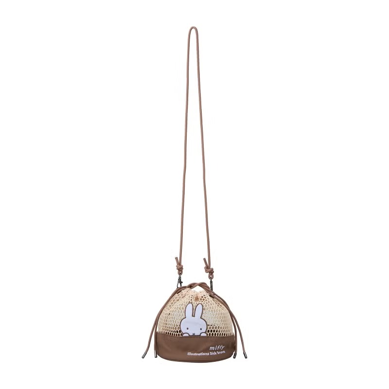 (預訂) Miffy網眼抽繩單肩袋 / 斜孭袋