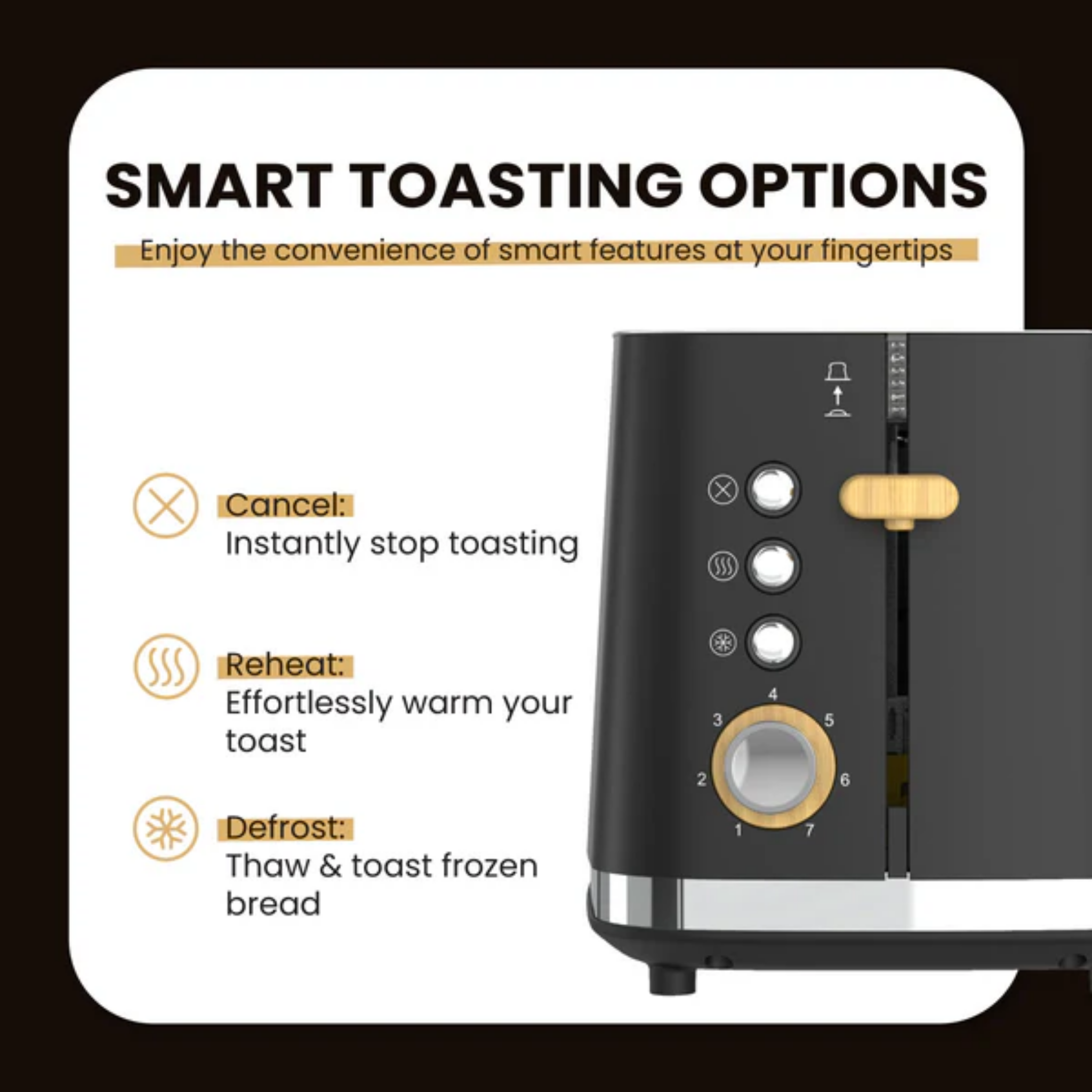 Russell Taylors 925W Noir Stainless Toaster (RT30)