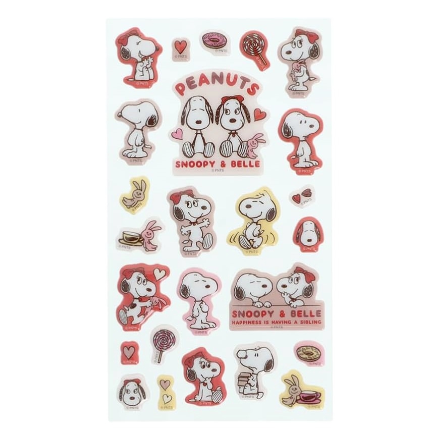 現貨｜Snoopy & Belle 日版 立體貼紙 (S8821461)