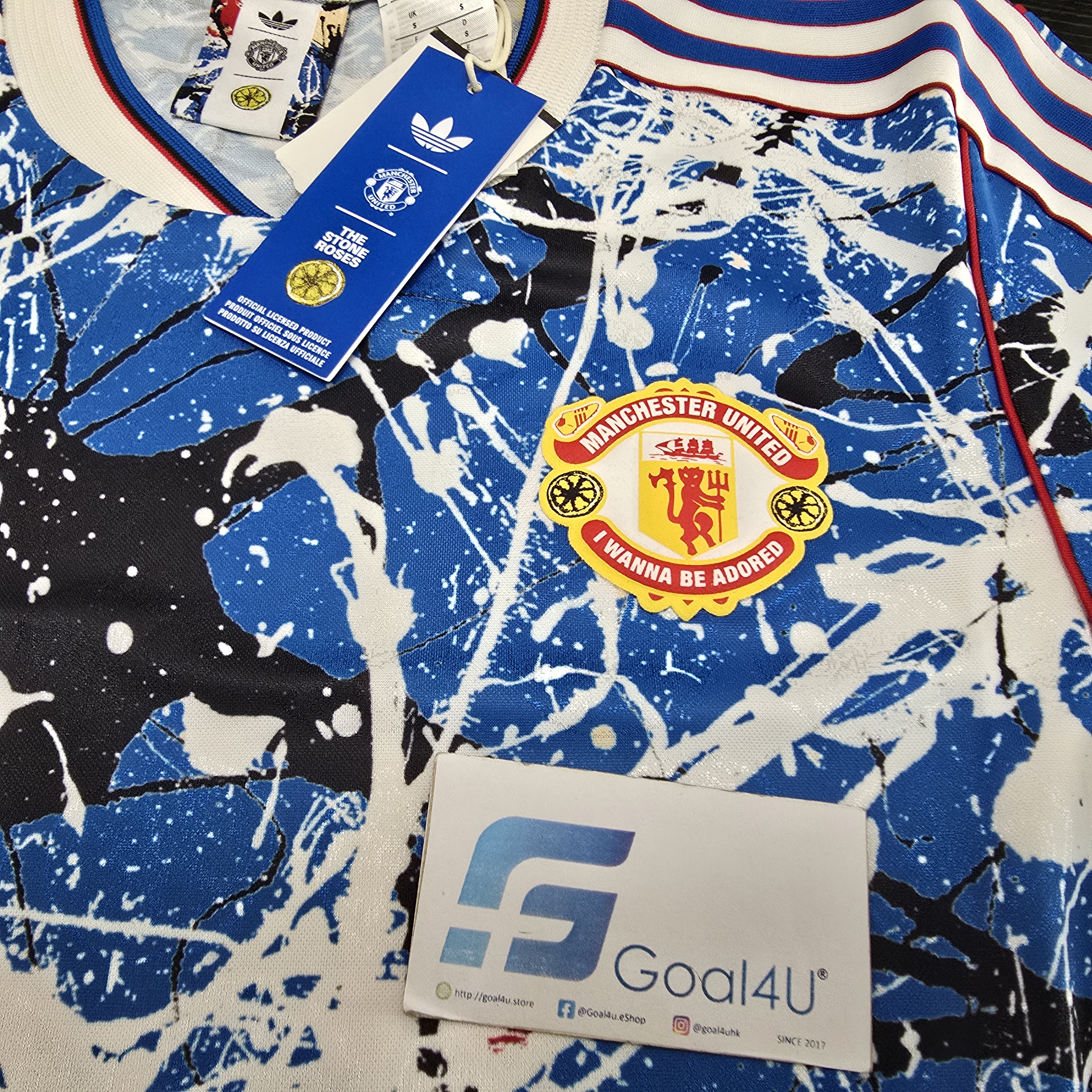 🎶⚽Adidas Manchester United 曼聯 × Stone Roses 長袖球衣 KC4442