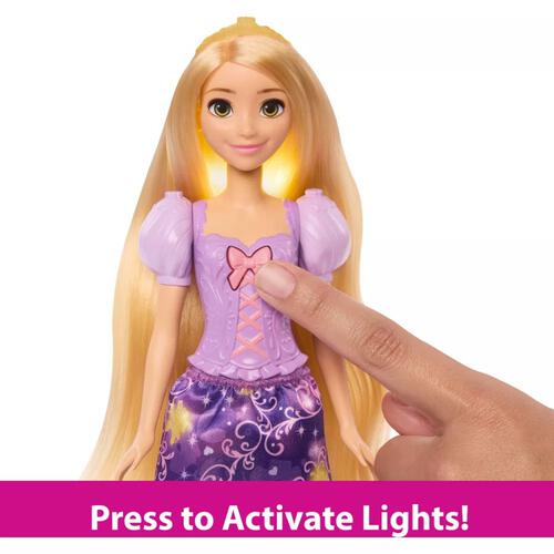 正版 Disney Princess Rapunzel 長髮公主樂佩魔法發光長髮公仔 造型梳髮玩具