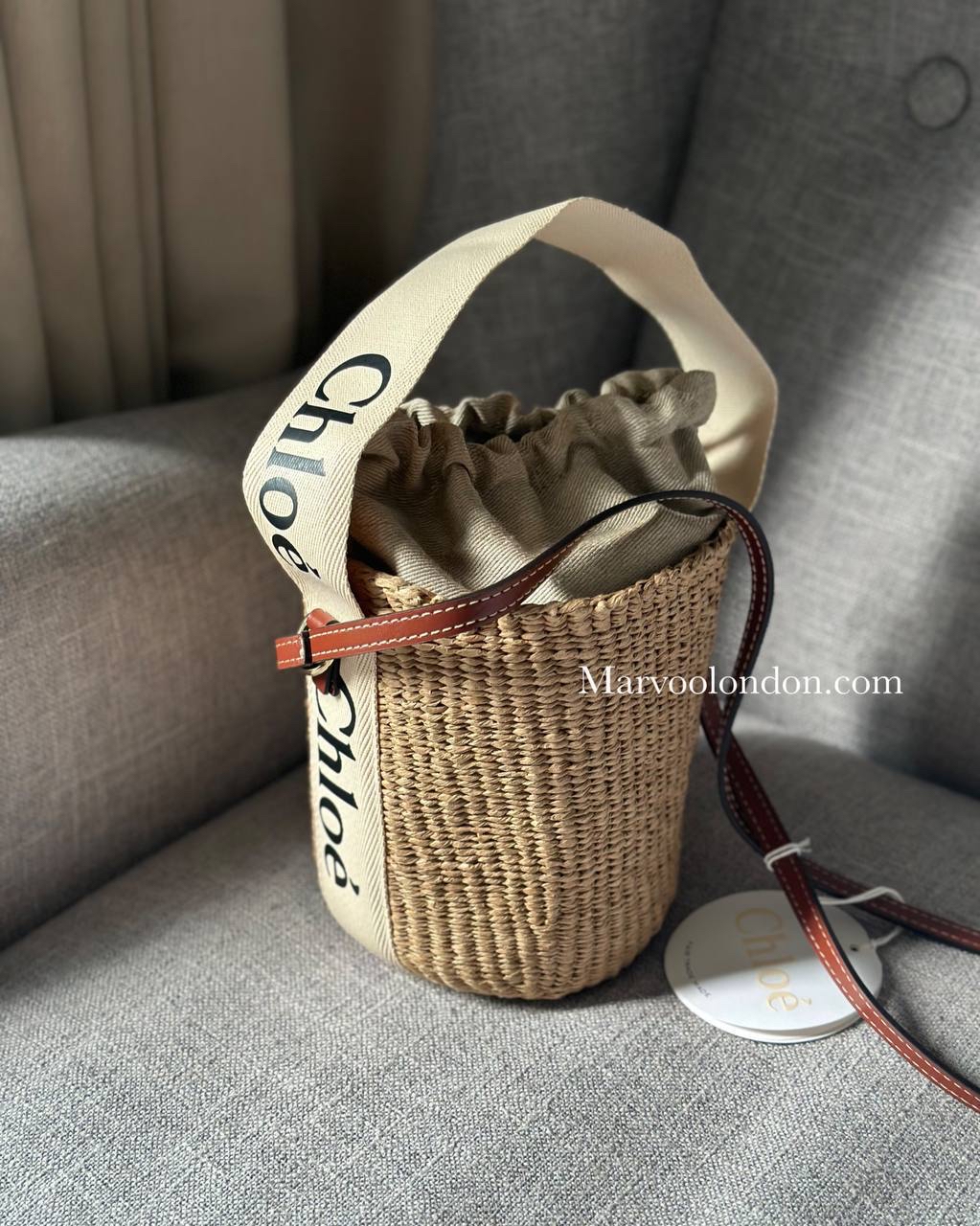 限時優惠✨訂貨❤️Chloe woody basket 🔖Color : White