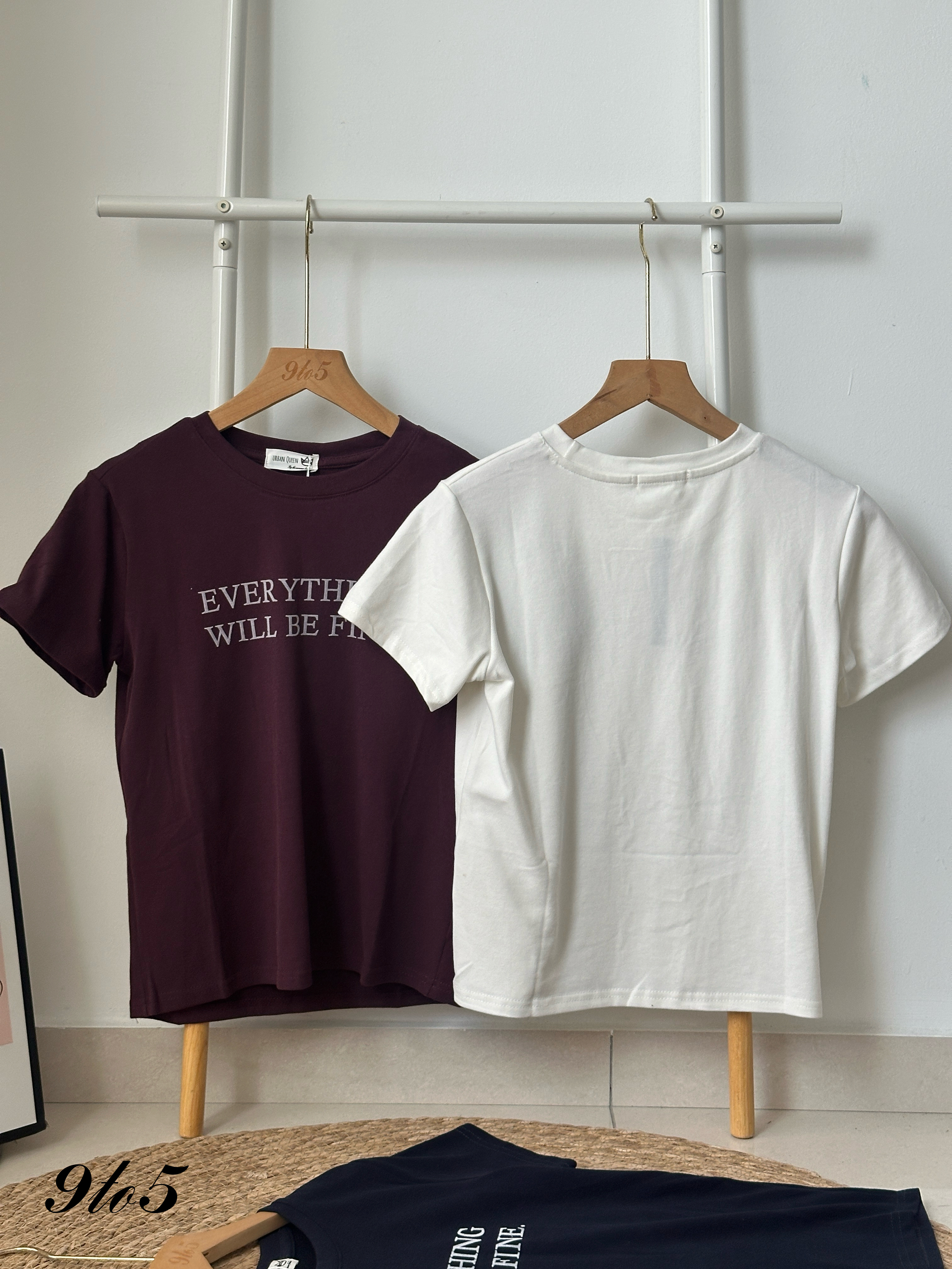 T4100 Embroidery Wording Tee - 4 Colors 