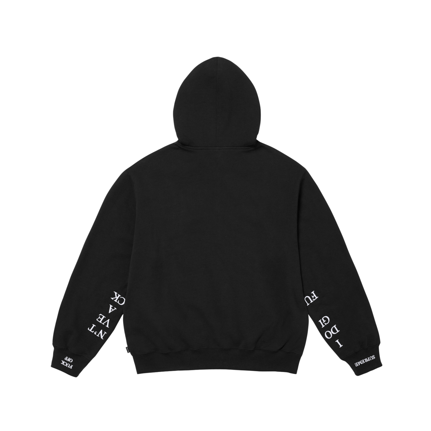 Supreme IDGAF Zip Up Hooded Sweatshirt