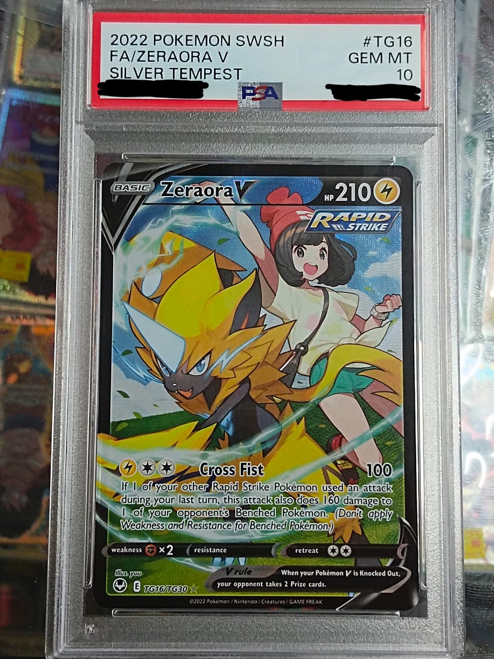 Pokemon TCG - Zeraora V-TG16/TG30 (Slabs) (PSA10)