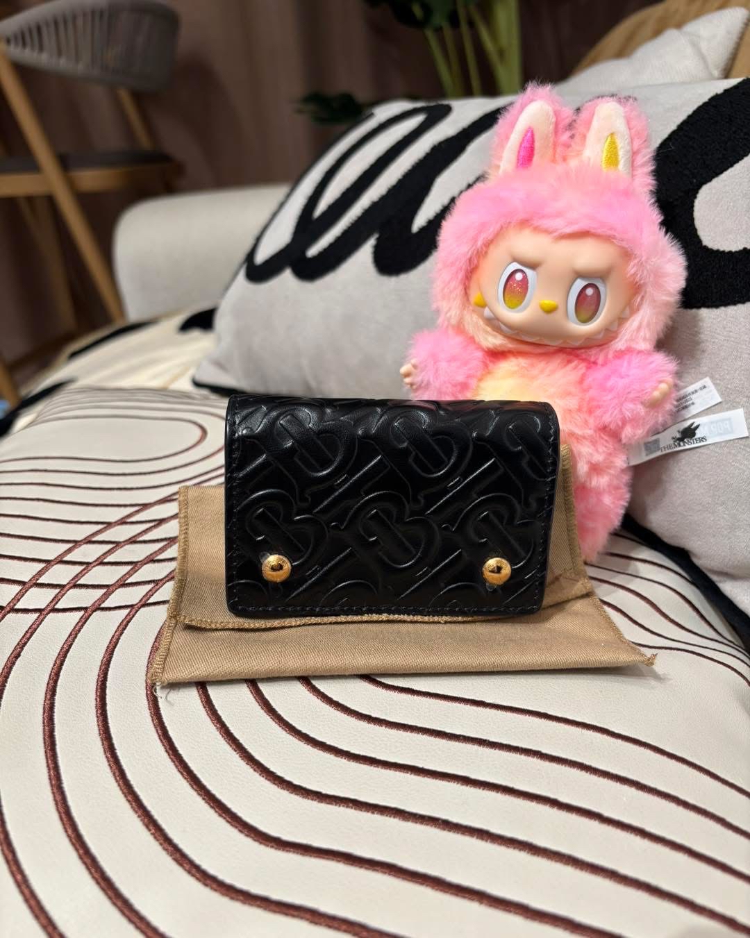 Burberry TB Card Case 黑色小牛皮 100%Authentic,unused✅dust bag