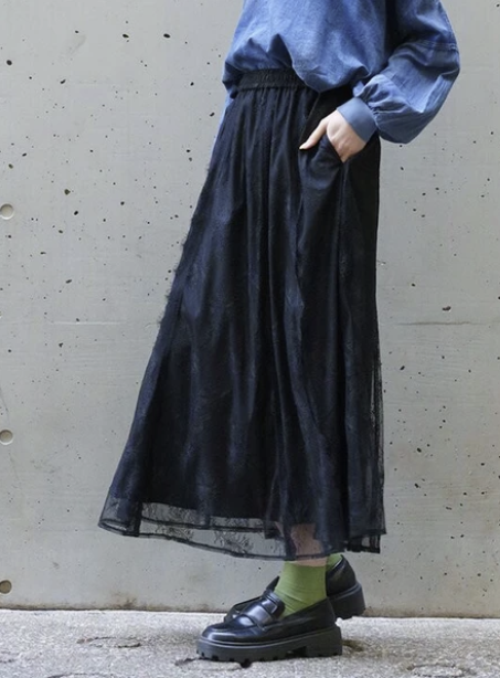 華麗蕾絲裙 - 2026 流行穿搭  蕾絲裙 春夏時尚穿搭 優雅日常 柔軟舒適 易於配搭 日本直送   #JP-I-260029