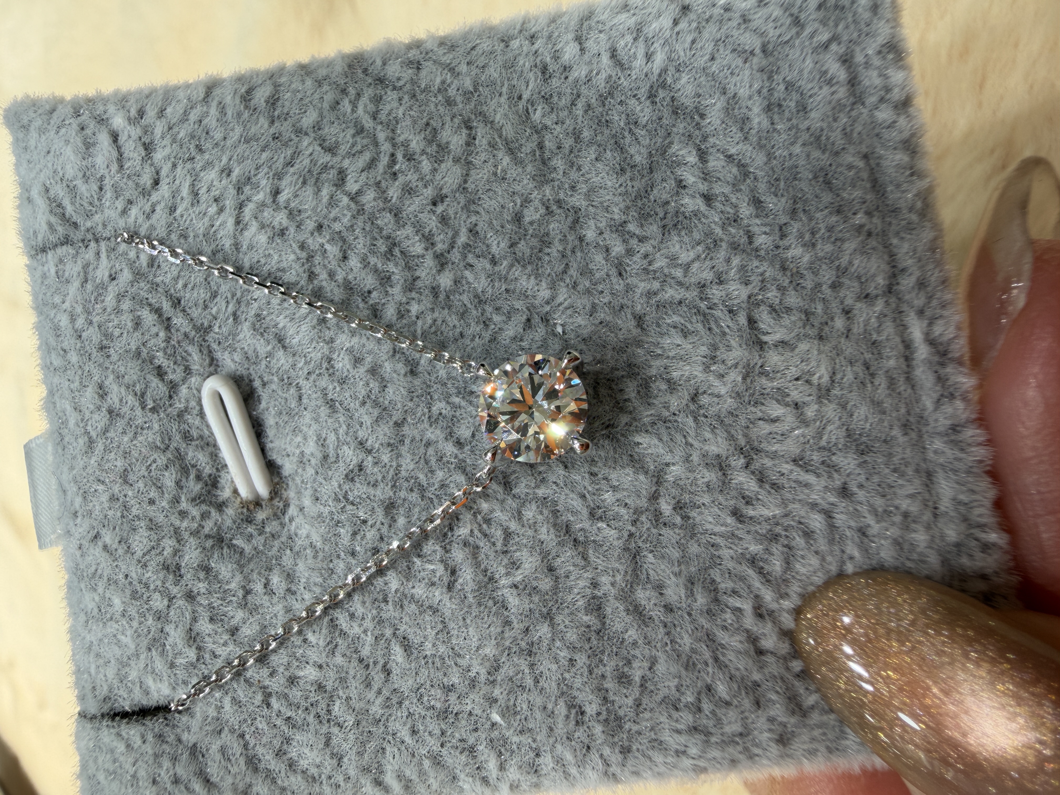 Classic Round Brilliant Diamond Solitaire Pendant