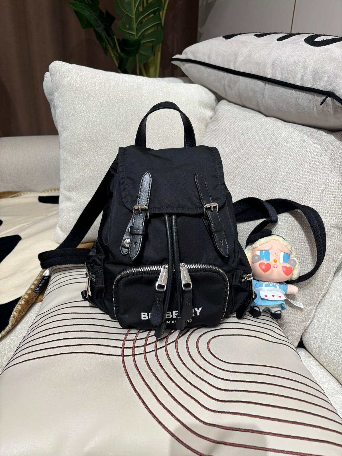 Burberry Nylon Mini Backpack Rucksack 100%Authentic,95%new