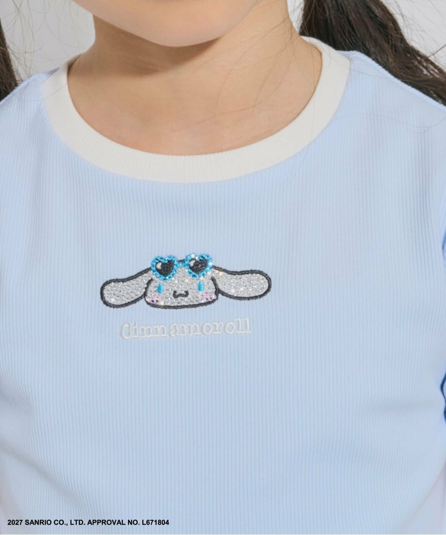 🆕【⭐訂購⭐】🌀🇯🇵 日本直送🇯🇵 #Sanrio 刺繡 水鑽 綑邊圓領 短袖T恤［3款選］🌀 [ELGA-0043][260808]