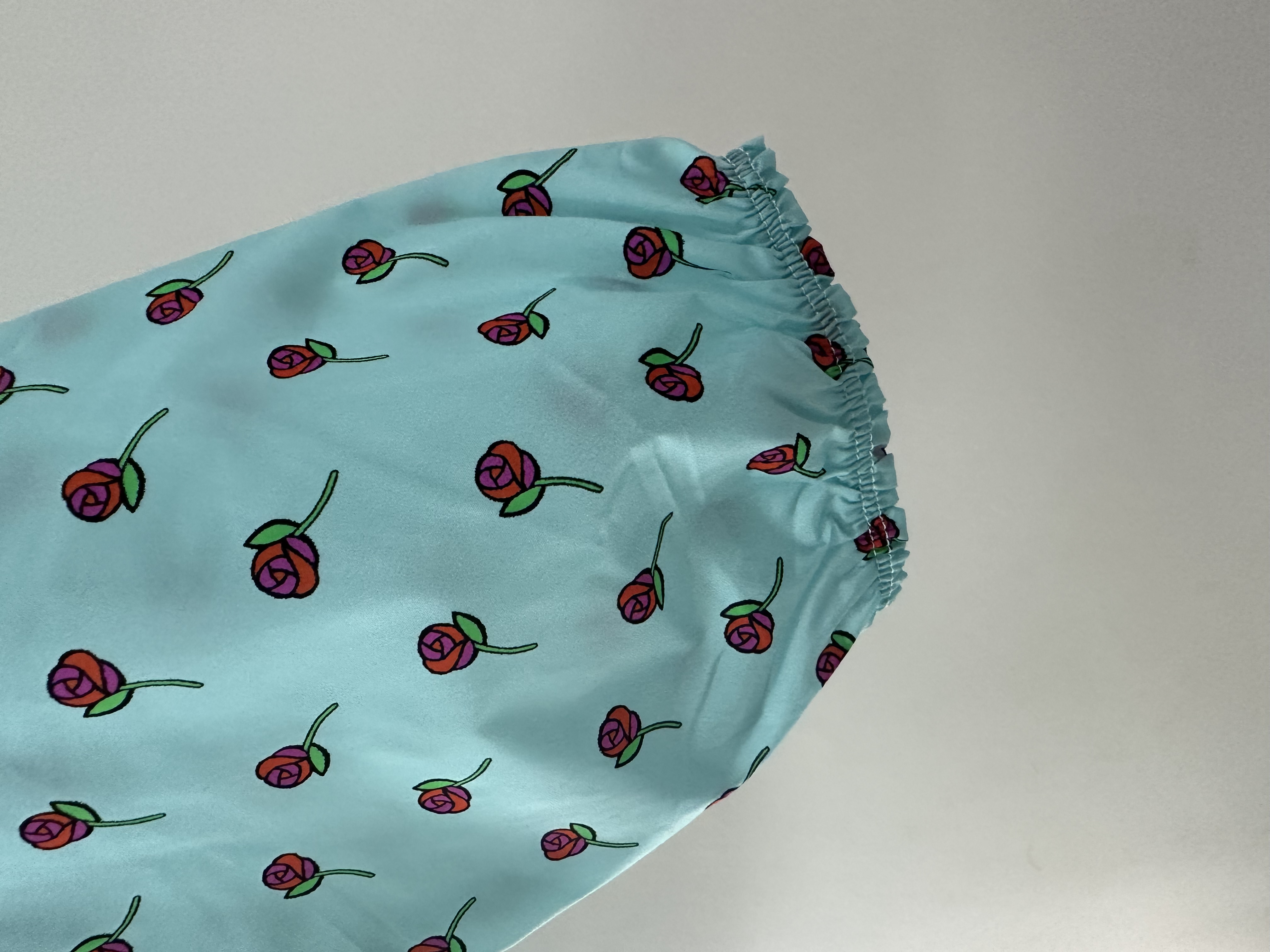 Pre-owned Prada light blue rose print rain jacket / Product Code: 26050804