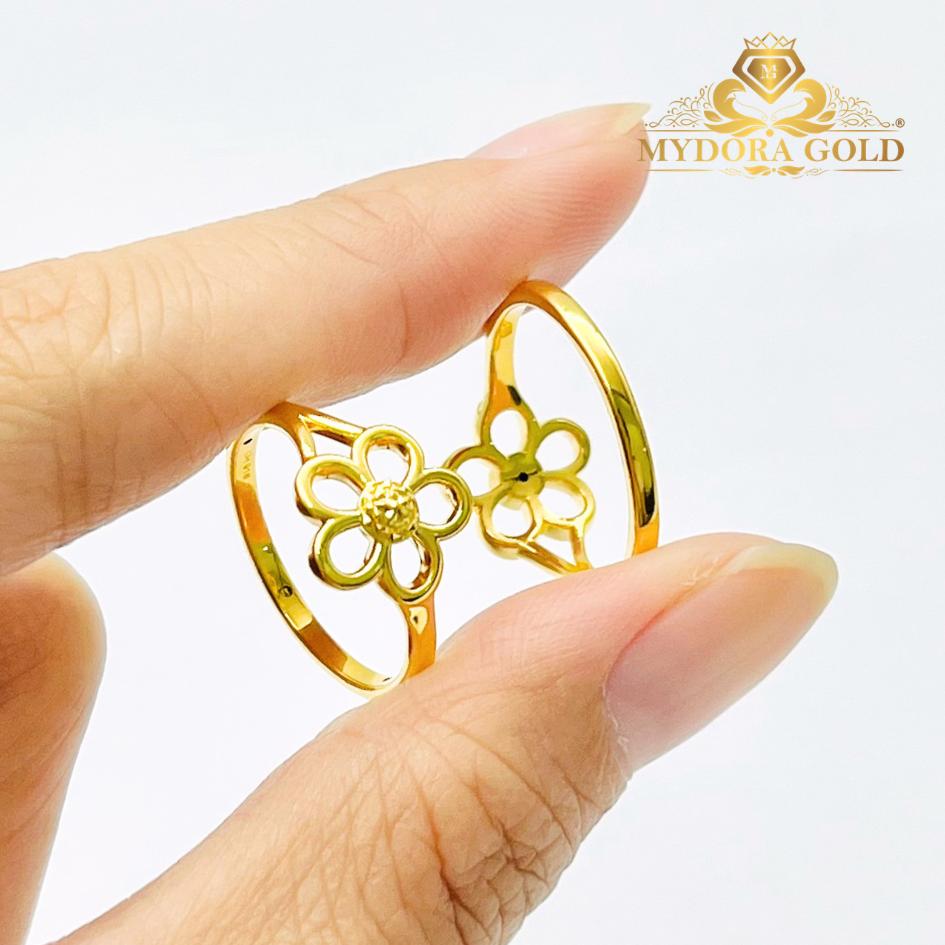 MYDORA Cincin Mini Bunga Daisy Manis (5G) l EMAS 916/22K
