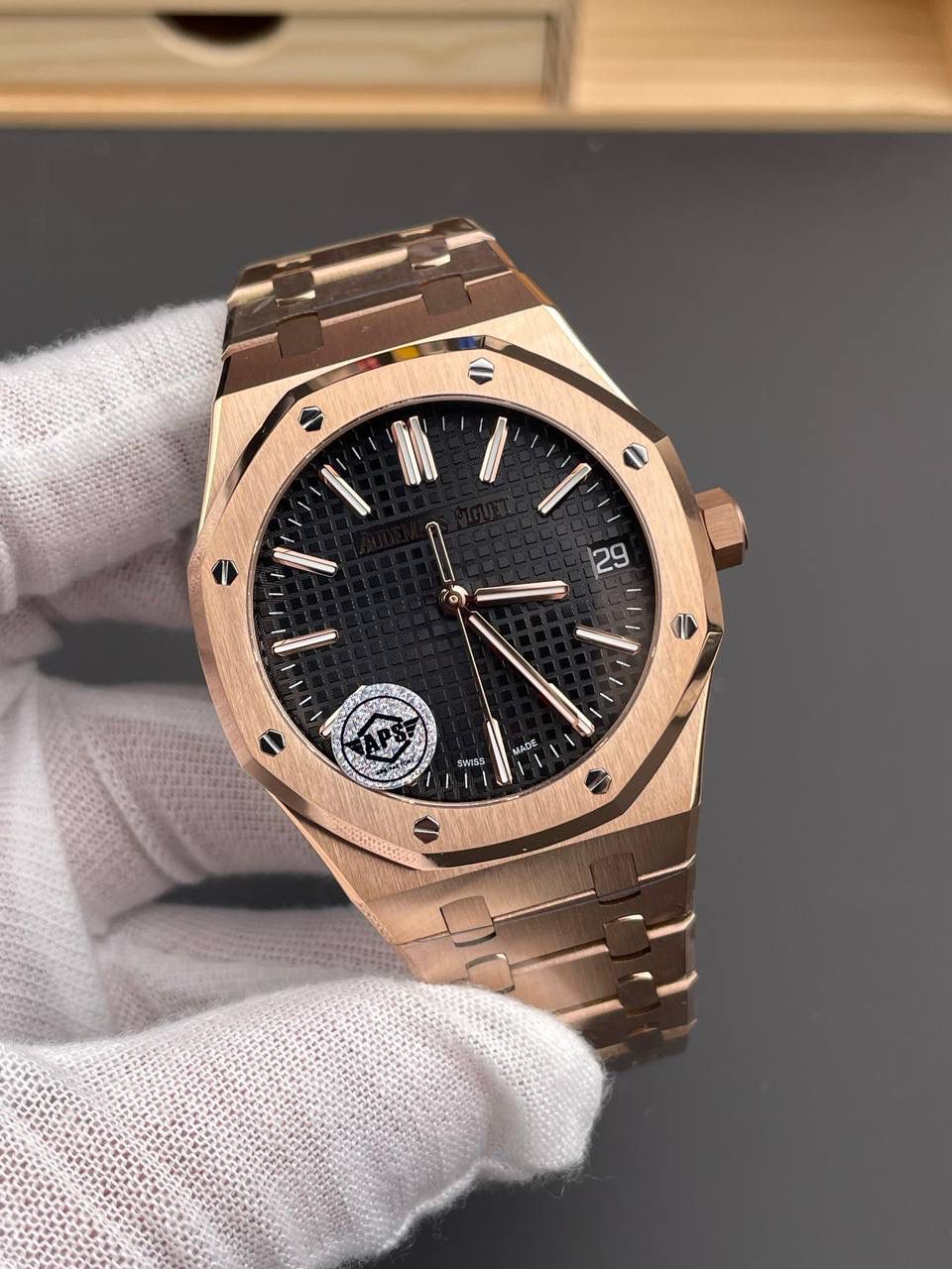 🚀爱彼 15510 全玫金黑盘/41mm/4302机💯