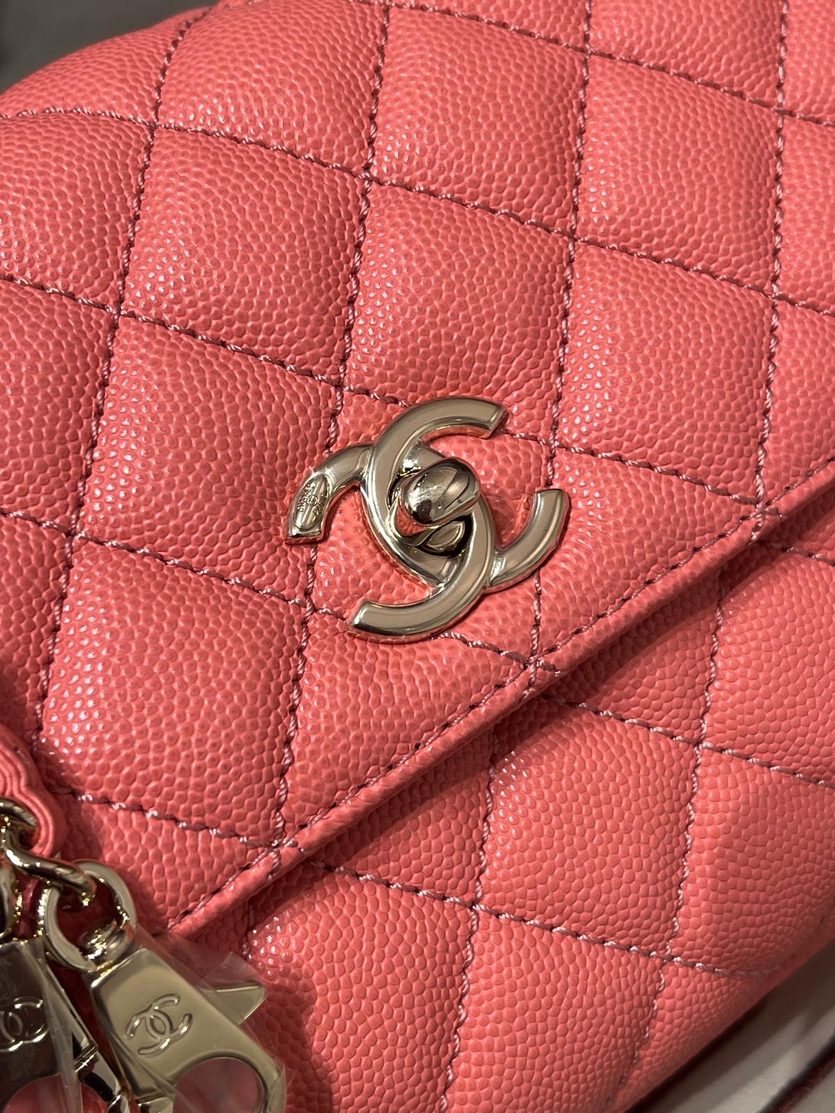 全新Chanel coco handle small 荔枝牛皮晶片 100%Authentic ,全新貨品 ✅收據副本✅晶片✅塵袋✅Box