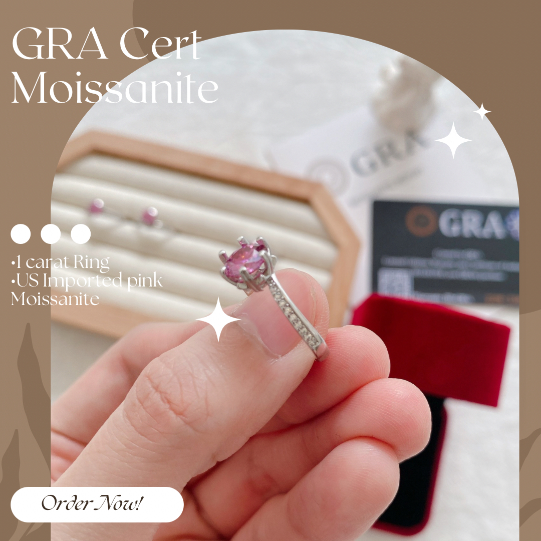 Pink Moissanite Ring Collection - Shop Now