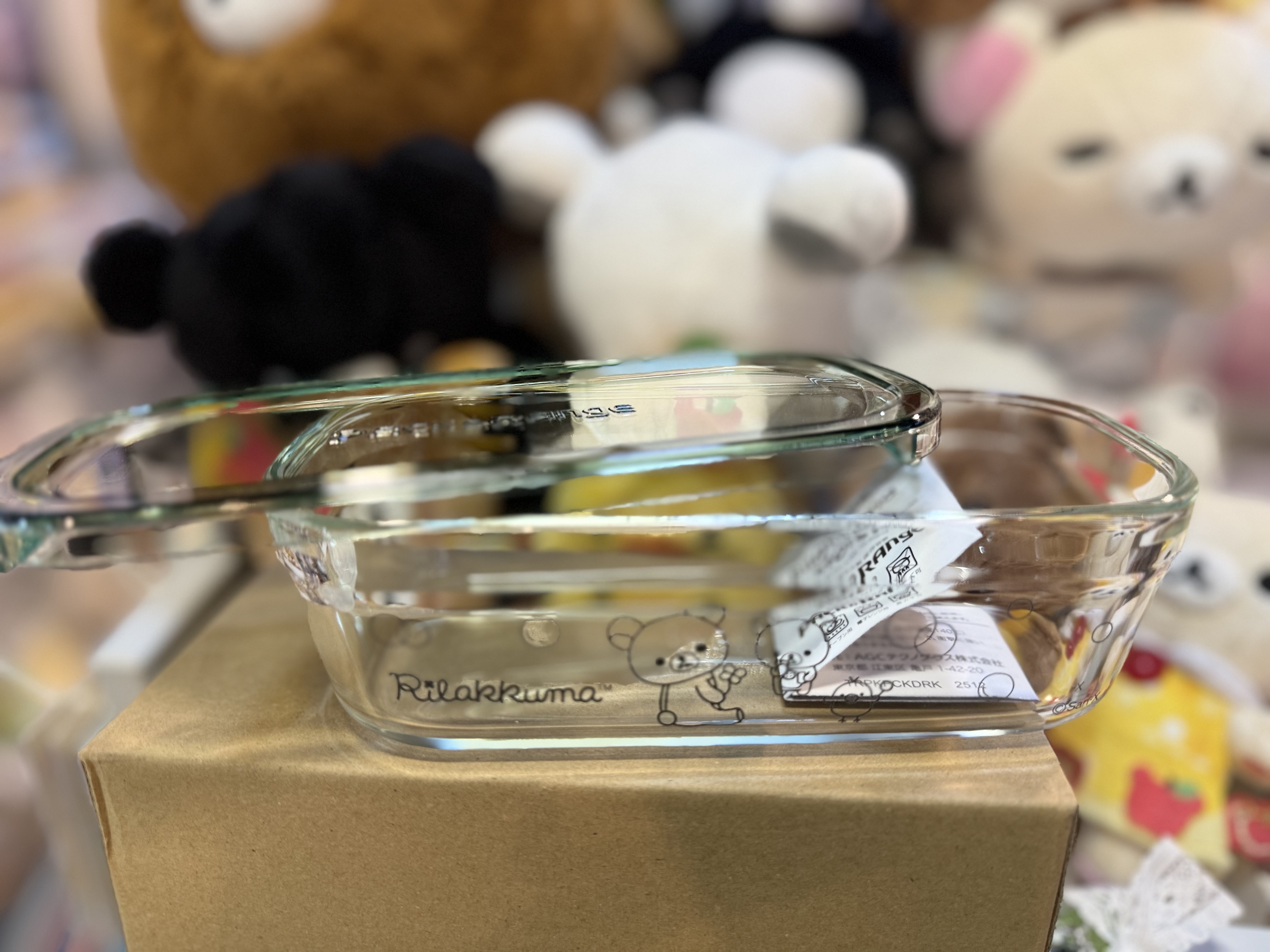 《現貨》全新日本專店限定 Rilakkuma 耐熱玻璃製食物盒（500 ml)