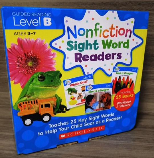 Scholastic Nonfiction Sight Word Readers ABCD 學樂小讀者 入門關鍵詞 高頻詞 基礎詞｜4 boxes 100 books｜點讀版