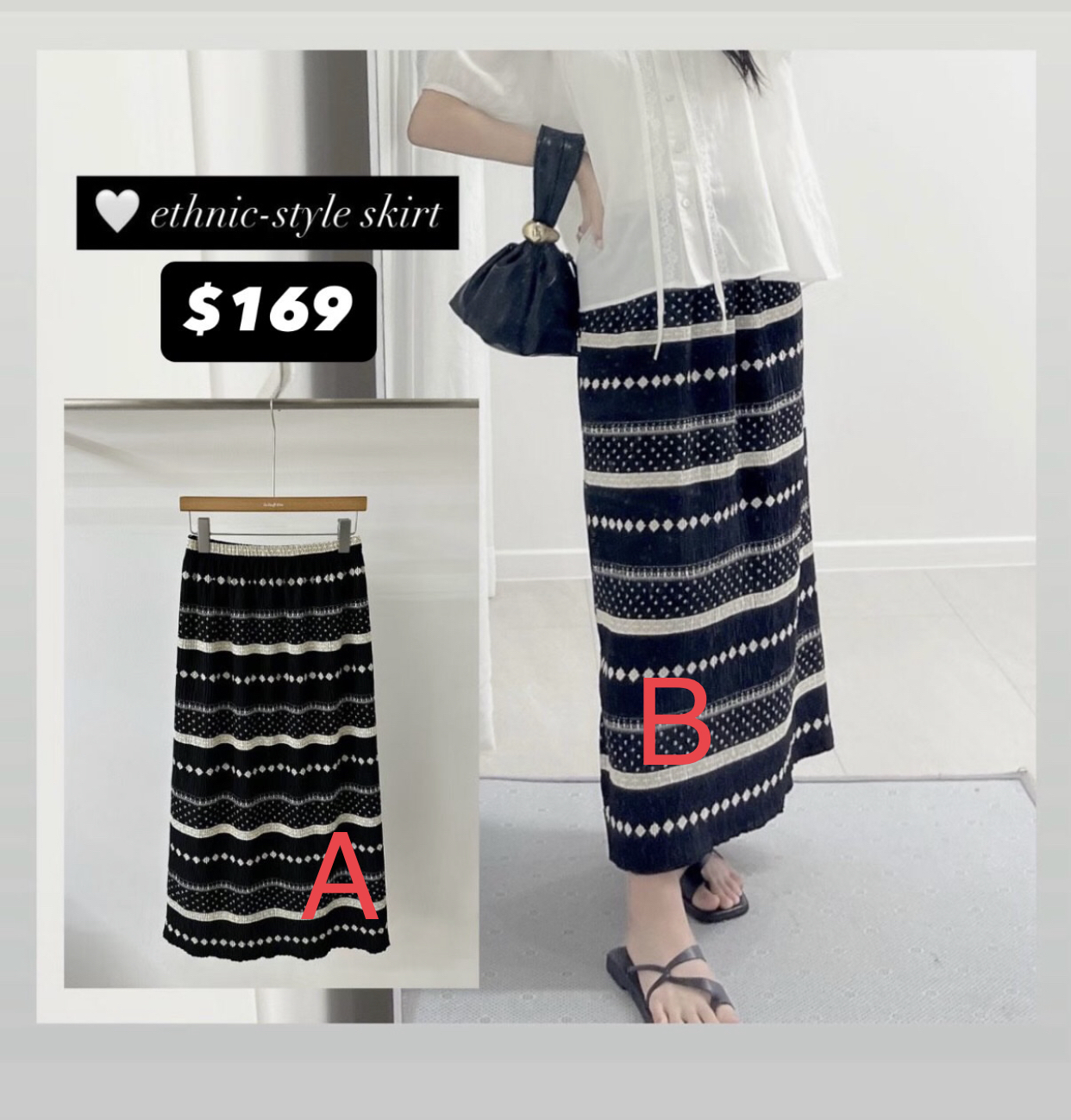 ❤️ethnic-style skirt🇰🇷🇰🇷新款速遞 20/8🔥🔥13504#ff4192