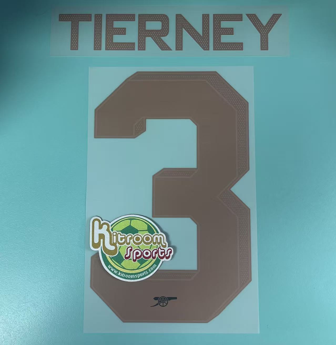 2022-23 Arsenal Away UCL Nameset #3 TIERNEY
