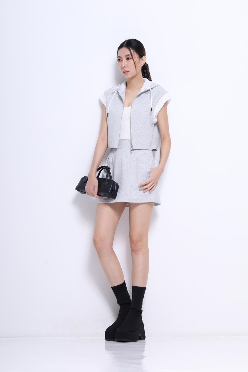 后面塑胶头套装裤裙 1403