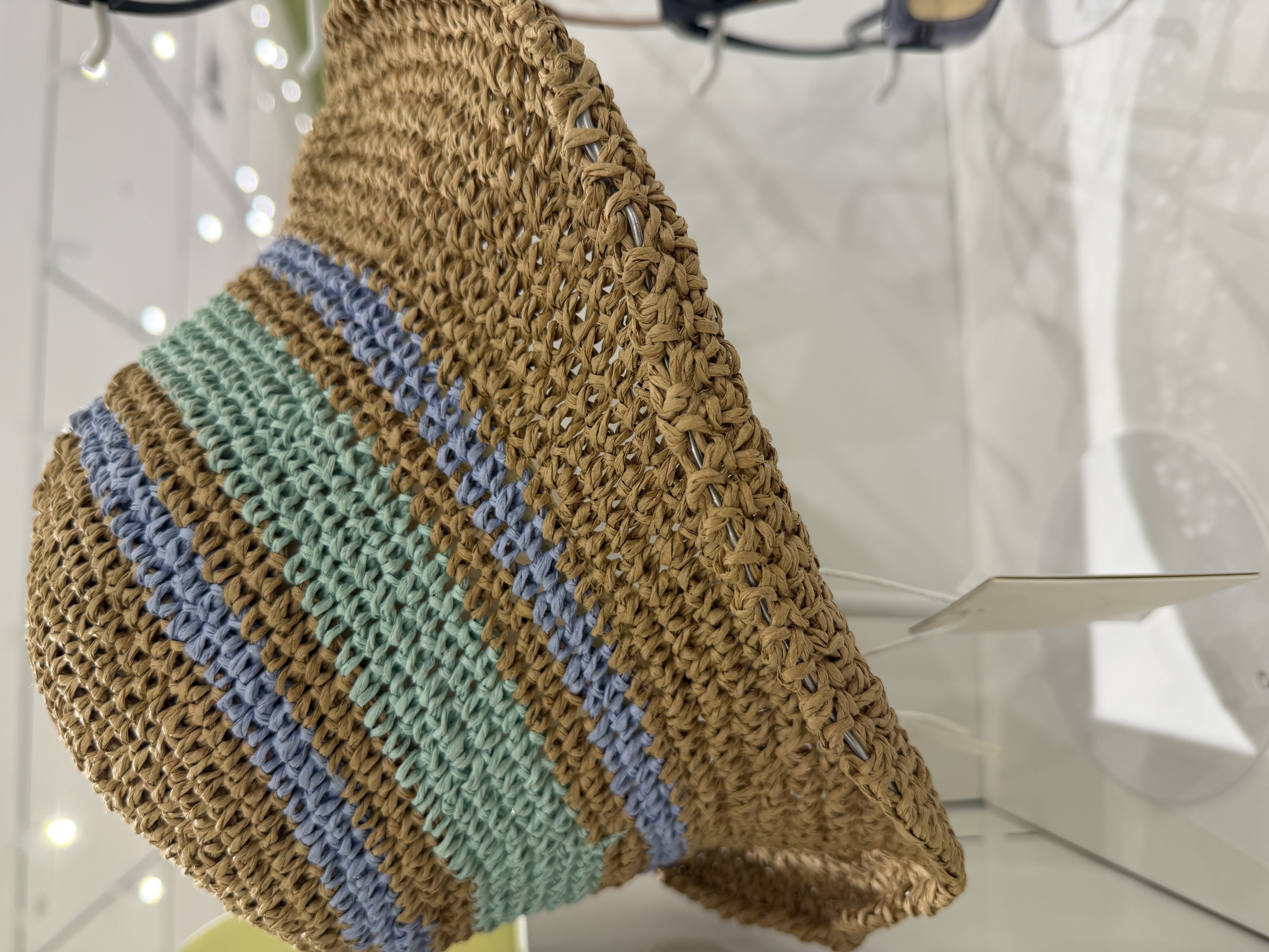 Colorful Mixed Yarn Straw Hat