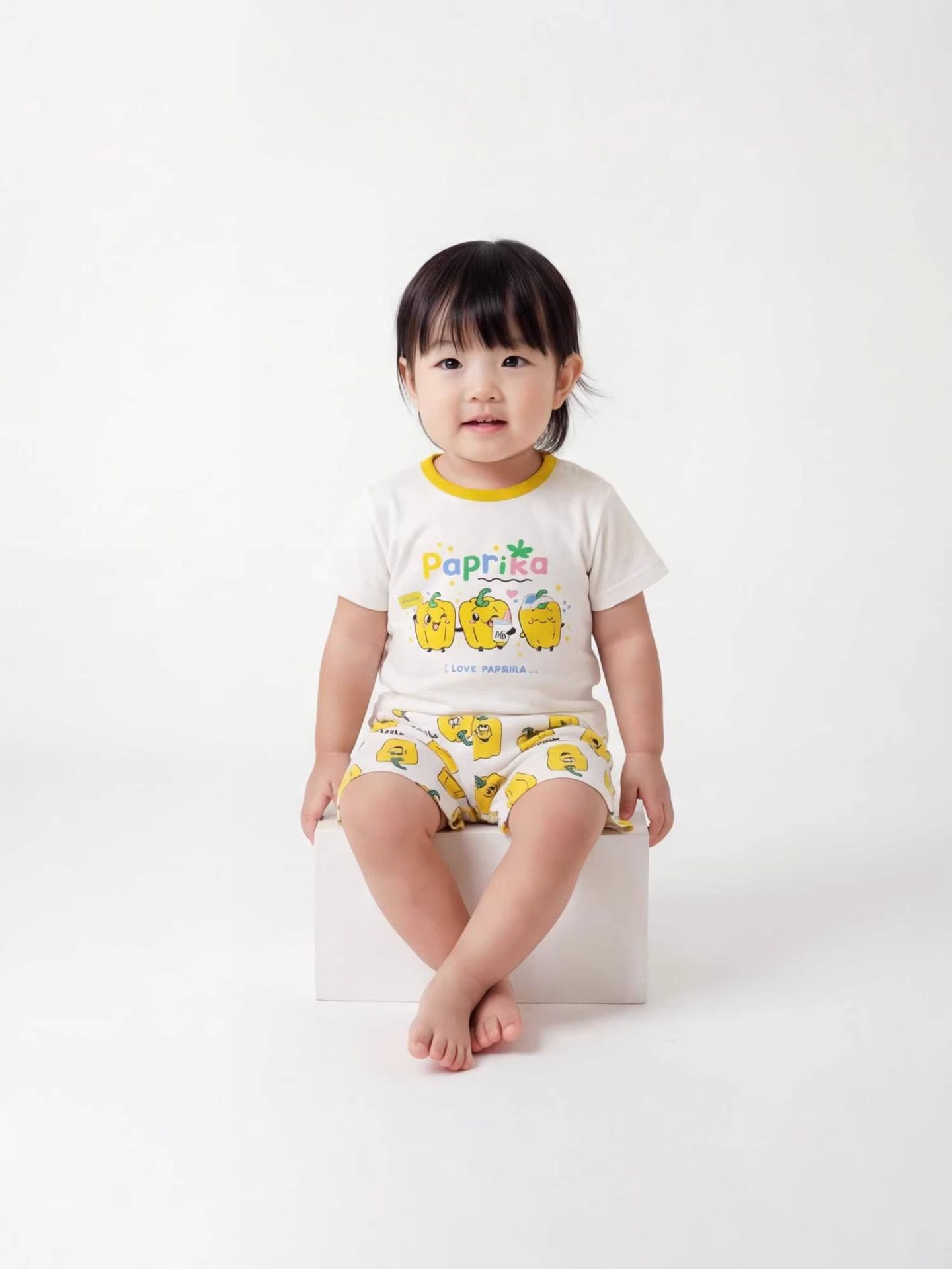 韓版ins甜椒滿印套裝